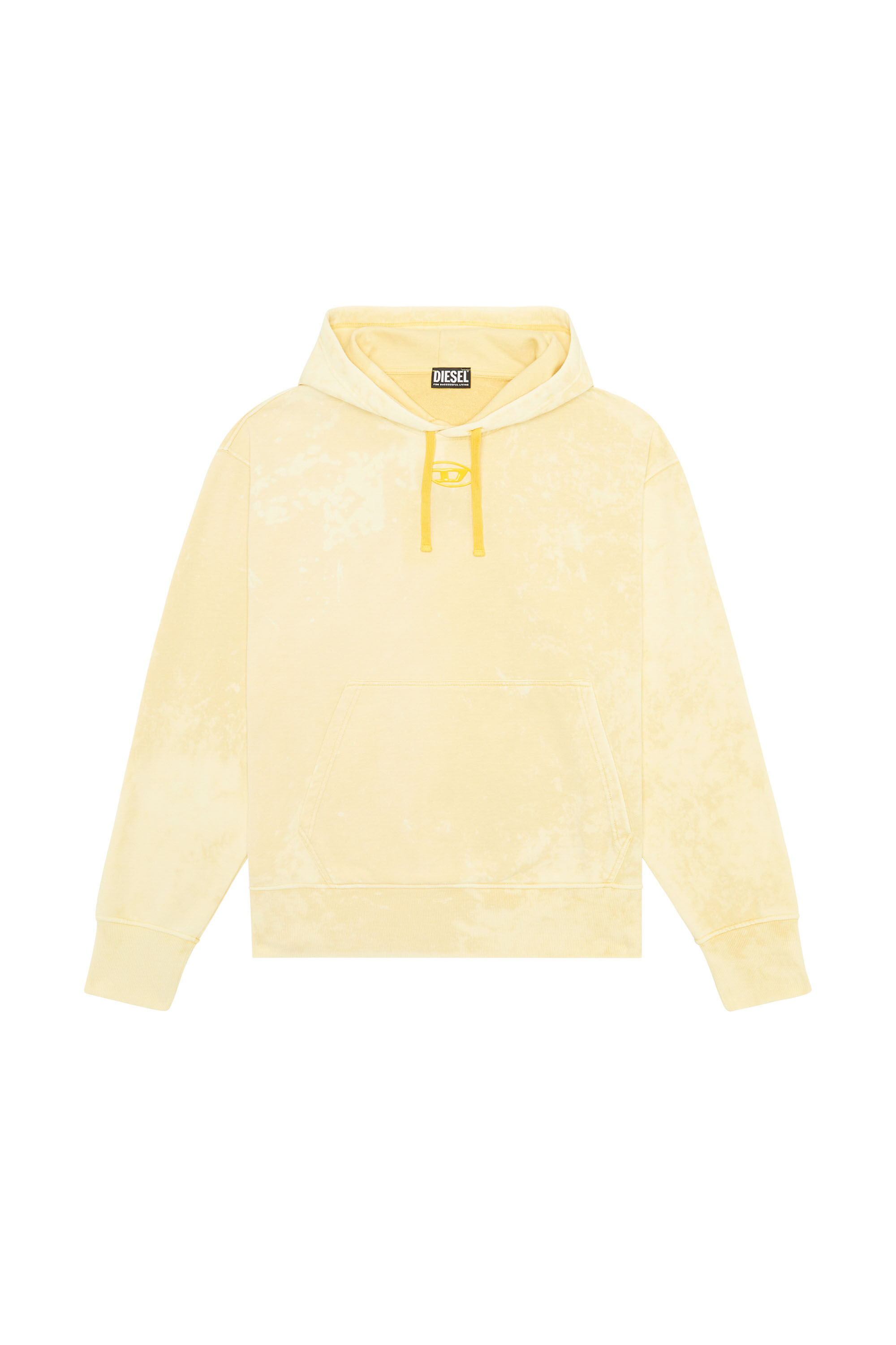 S-MACS-HOOD-G2 Man: Oversized faded hoodie with logo | Diesel