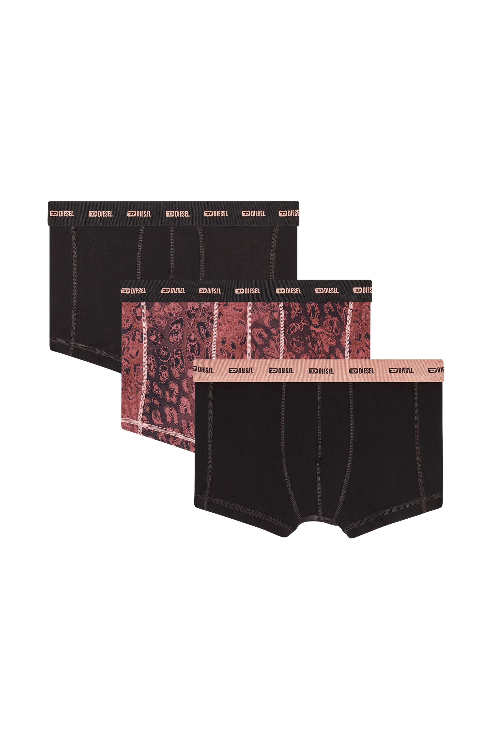 Diesel - DAMIEN-UTLT-3PACK, Male's Three-pack of stretch cotton boxer briefs in Violet - 4
