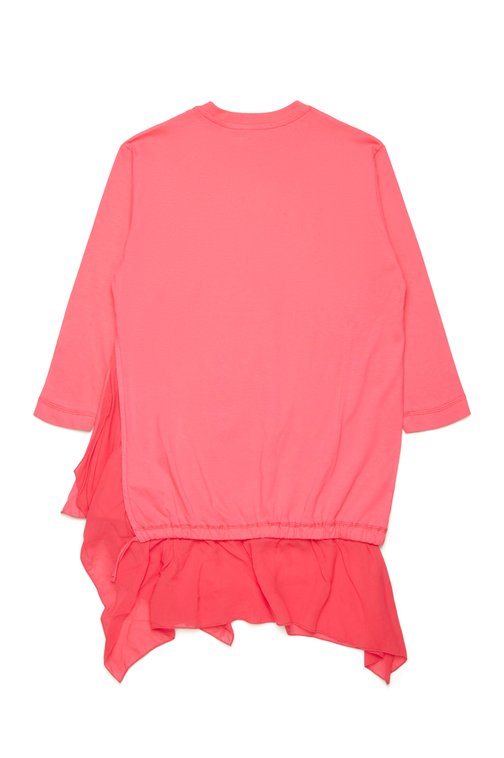 Diesel - DROLLETTE ML, Female's T-shirt dress with floaty hem in Pink - 2