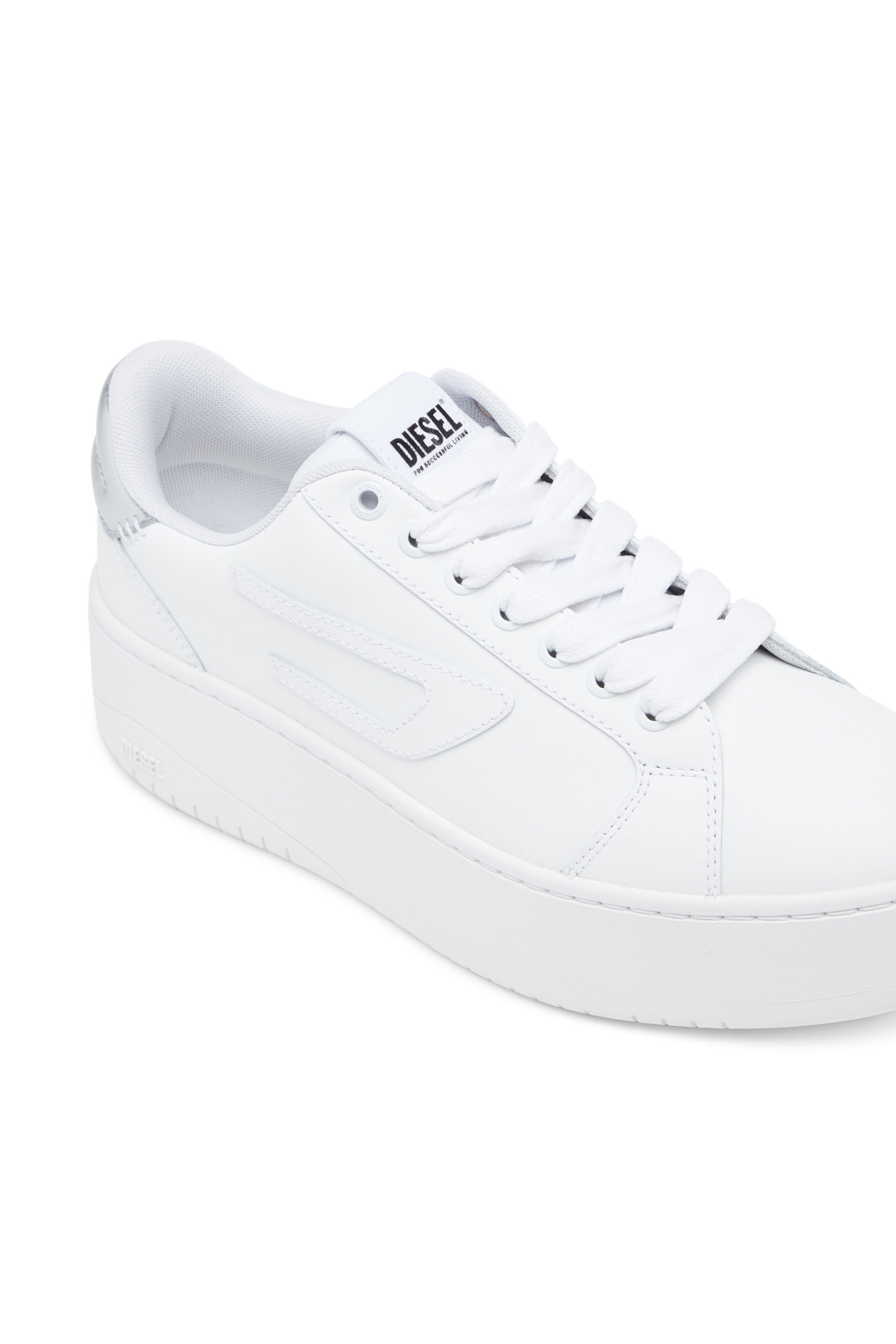 Diesel - S-ATHENE BOLD W, S-Athene Bold-Sneakers basses avec semelle flatform Femme in Blanc - 6