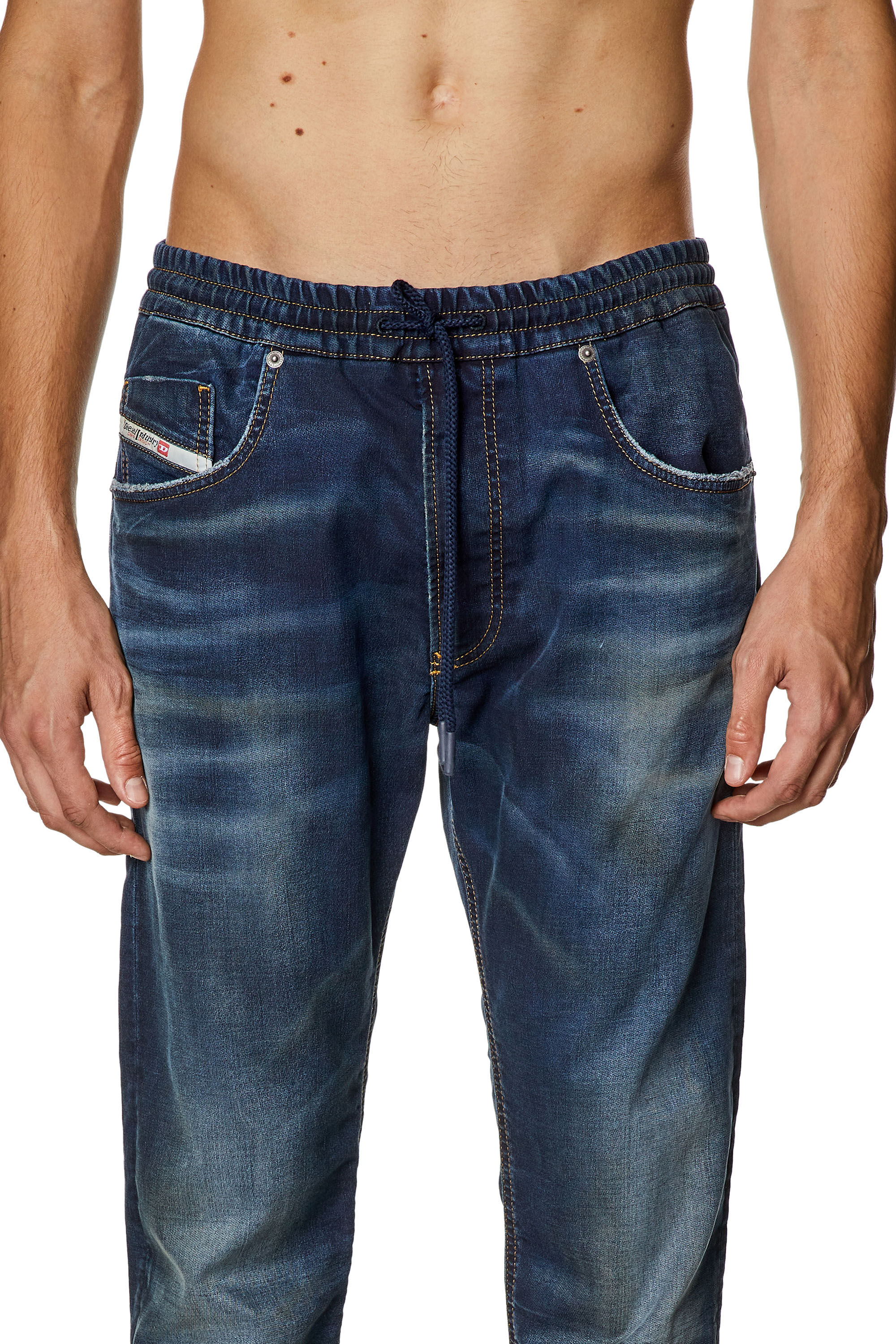 Diesel - Regular 2030 D-Krooley Joggjeans® 068JA Homme, Bleu Foncé - Image 5