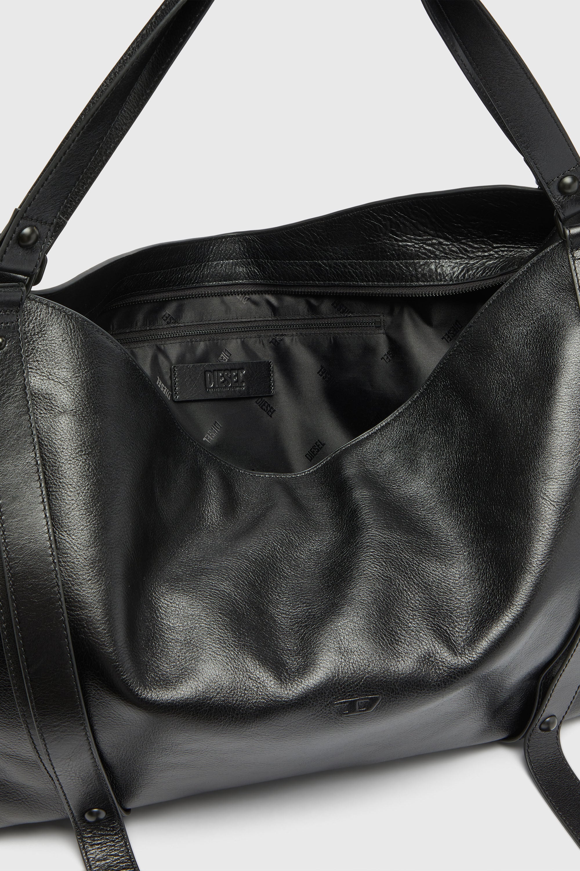 Diesel - D-ONE DUFFLE 48H, D-One-Sac polochon en cuir Mixte in Noir - 3