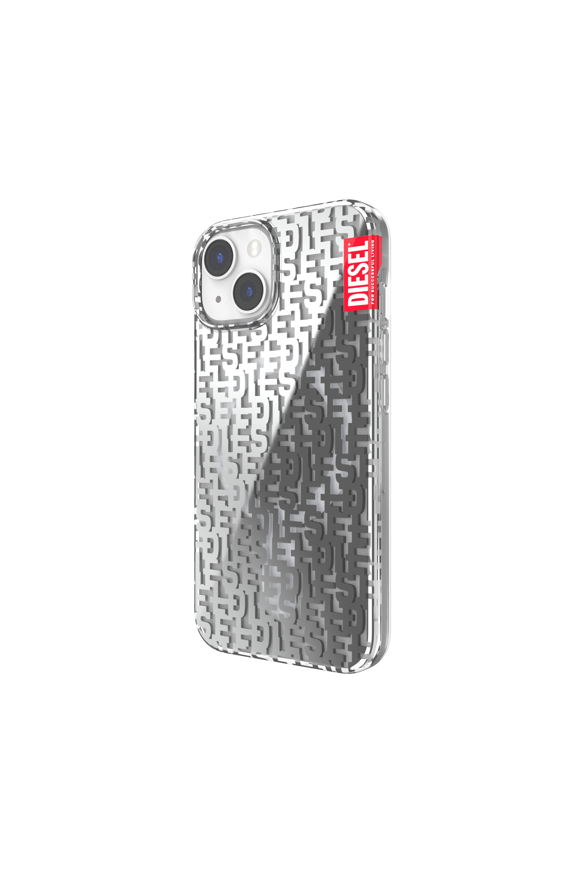Diesel - 50297 MOULDED CASE, Coque monogram Magsafe for iPhone 14 Mixte in Gris - 4