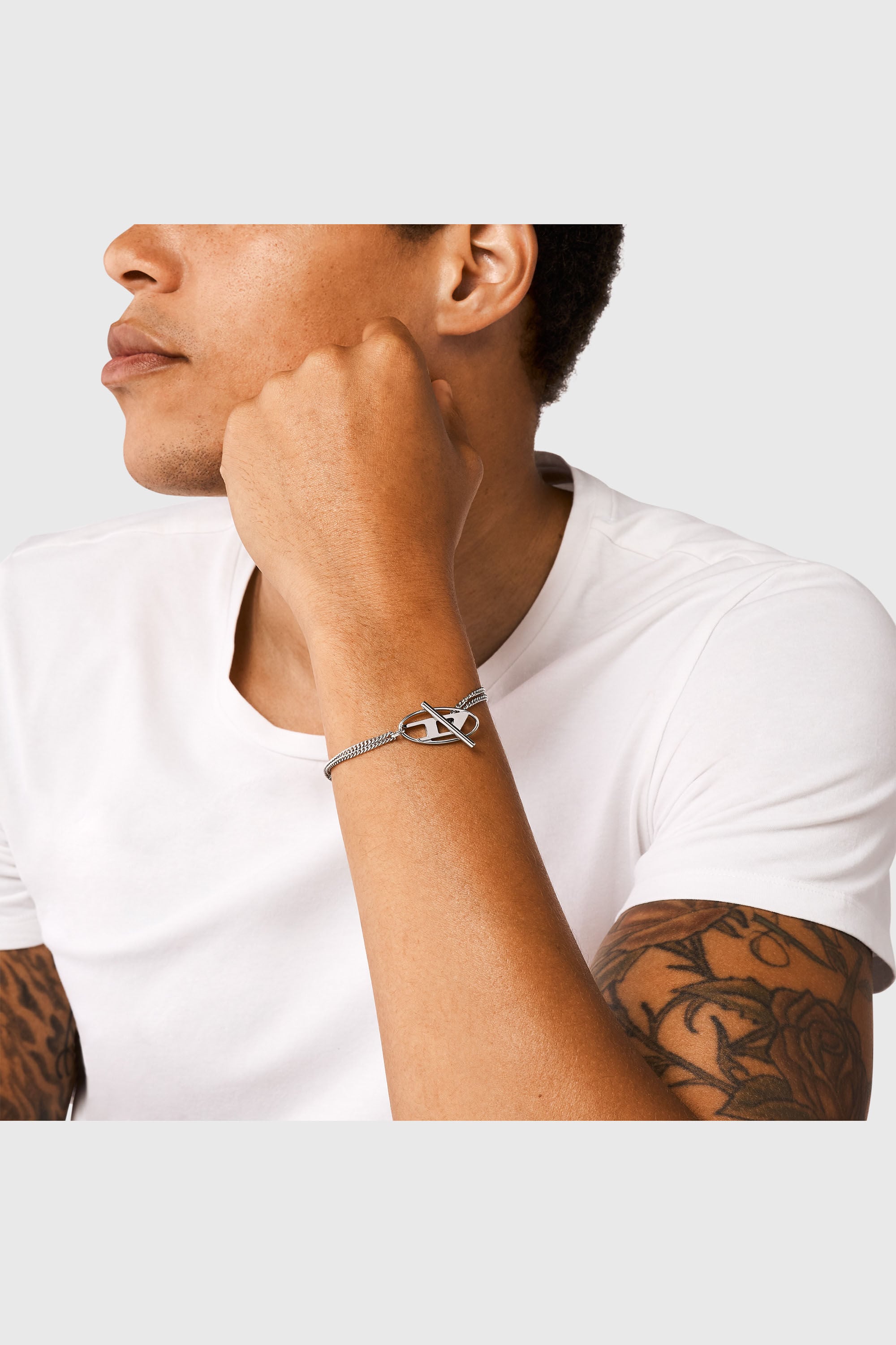 Diesel - DX1535040, Pulsera de cadena de acero inoxidable Unisex in Plateado - 4