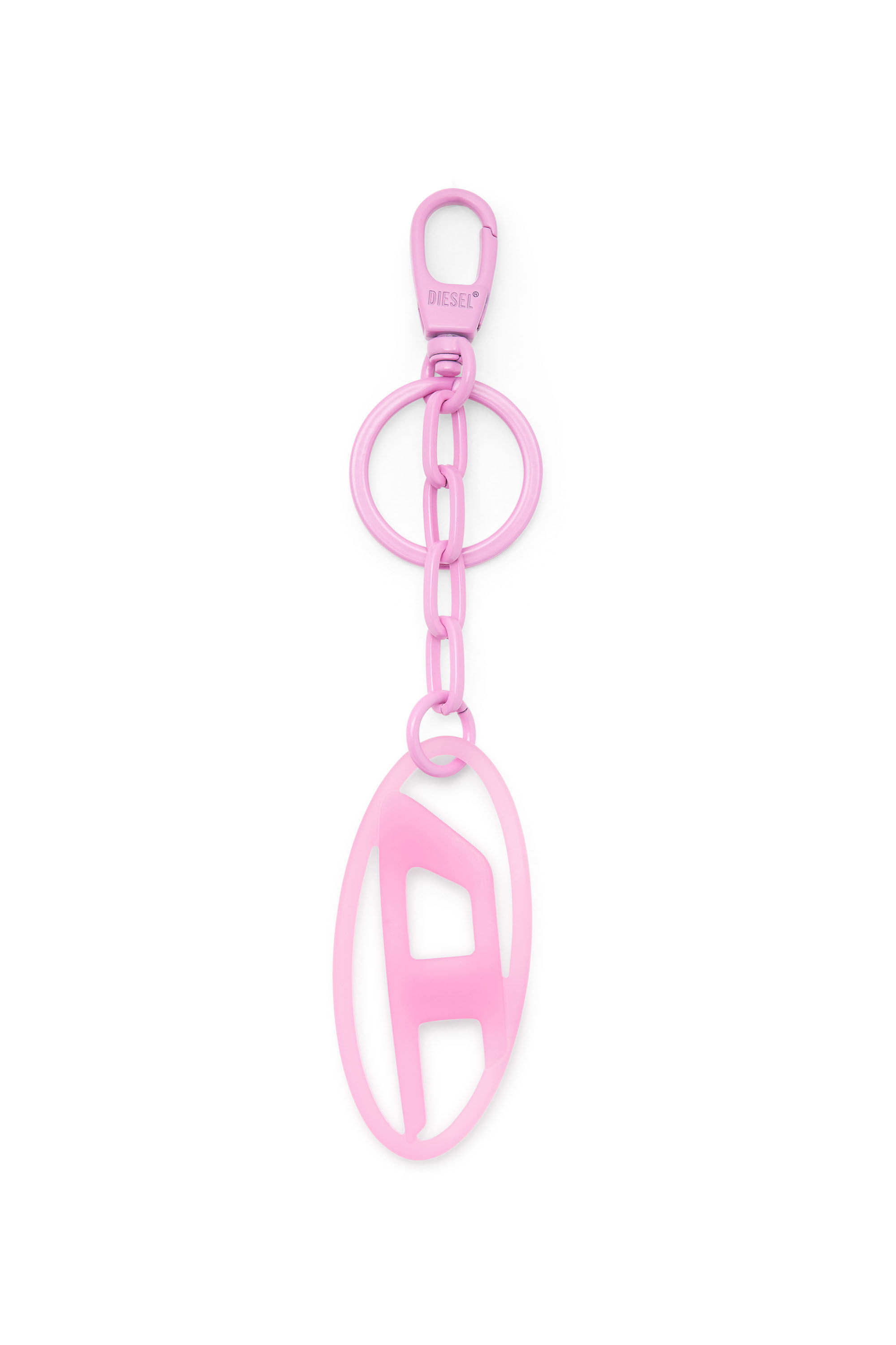 Women's Oval D charm/key ring in metal and resin | Pink | Diesel