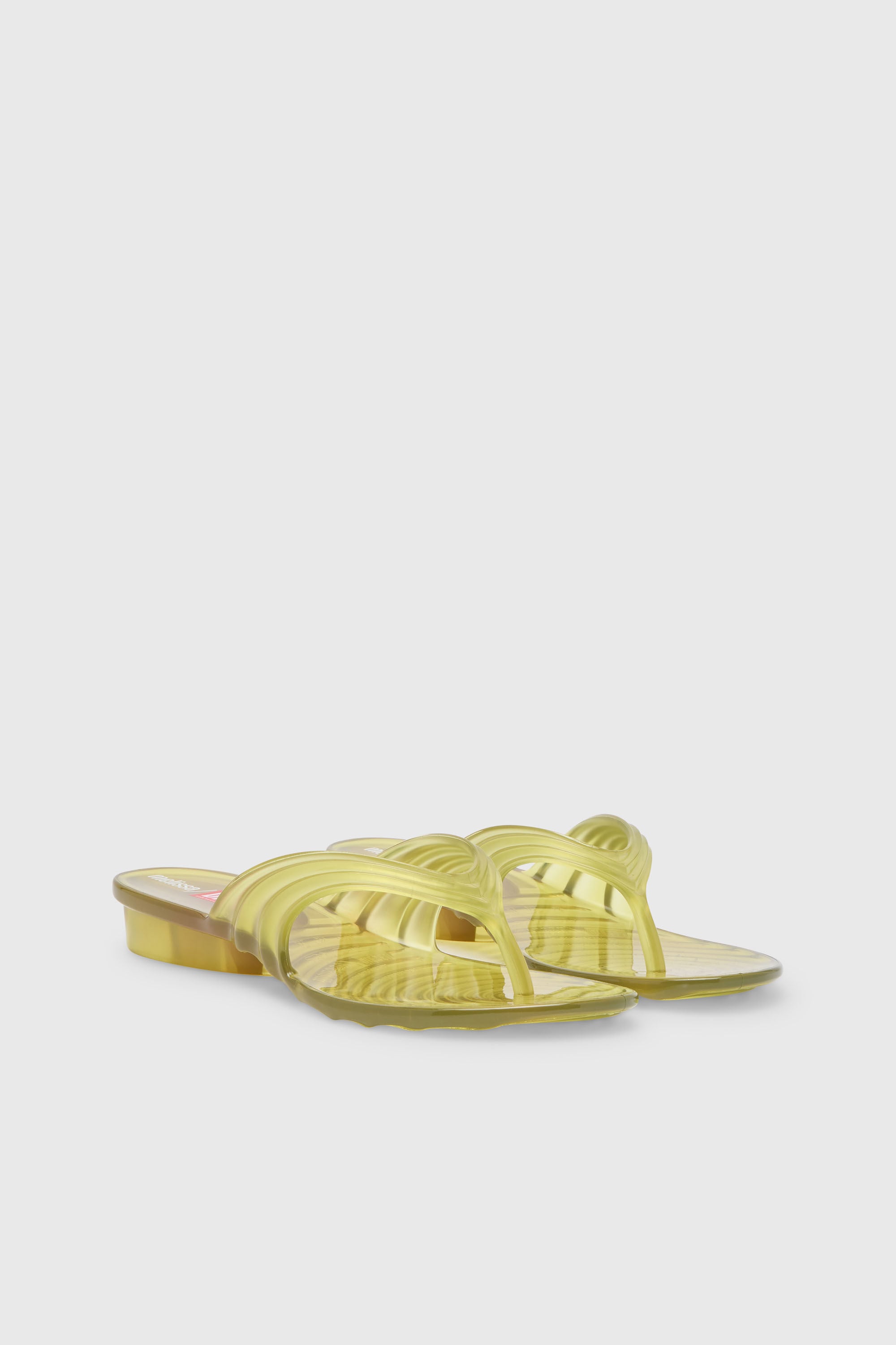 Diesel - MELISSA QUANTUM THONG, Tong sculpturale en Melflex&reg; Femme in Jaune - 2