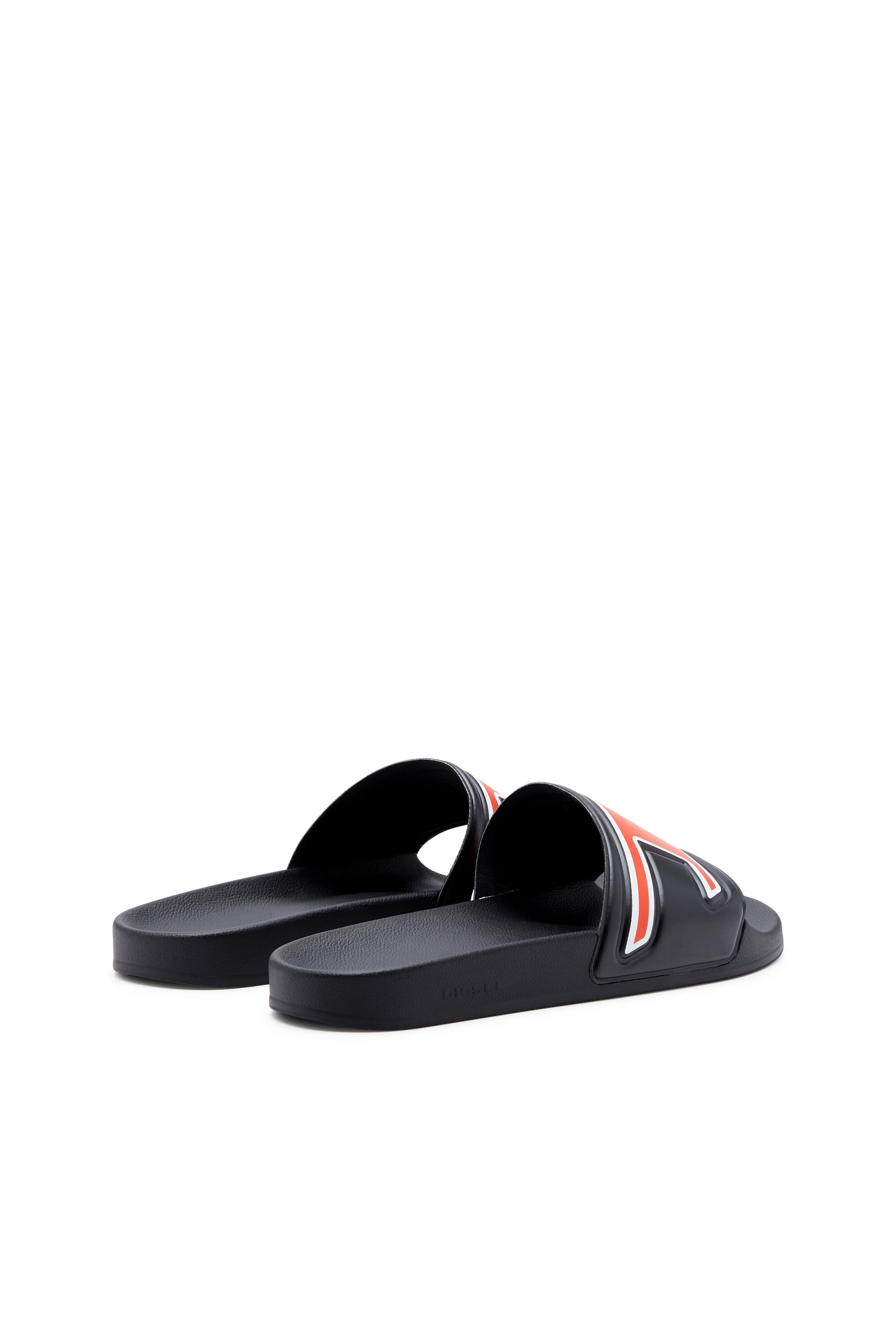 Diesel - SA-MAYEMI D, Sa-Mayemi-Claquettes de piscine avec logo D intégré Homme in Noir - 3