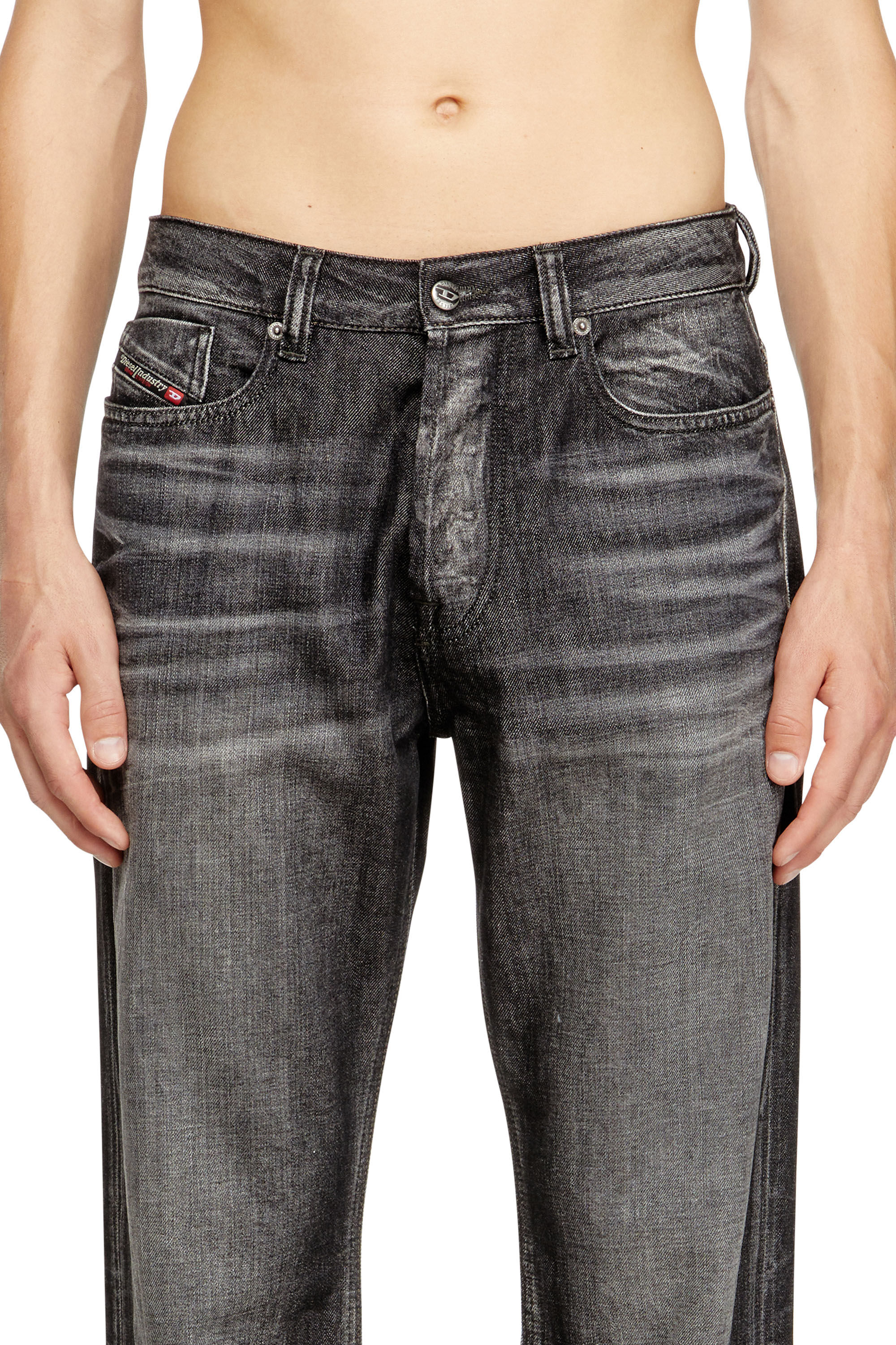 Men's Relaxed Jeans | Black/Dark grey | Diesel 1980 D-Eeper