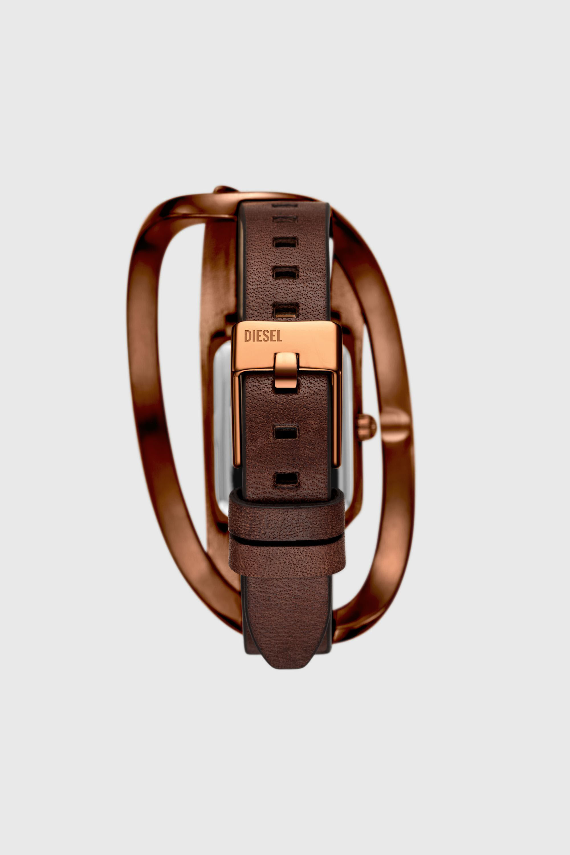 Women's Wrap-D brown leather watch | Brown | Diesel {{Country}}
