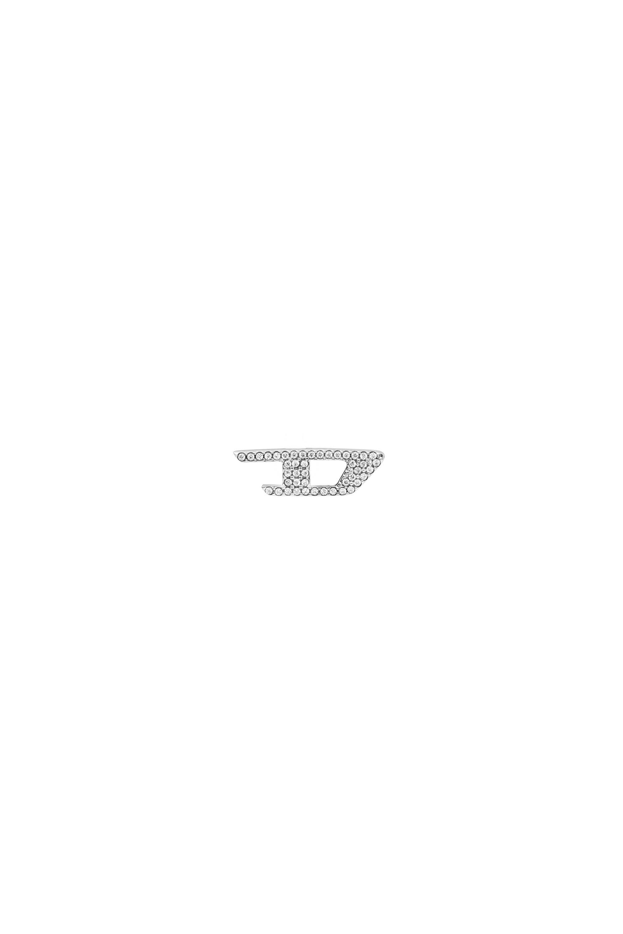 Women's Stainless steel glitz stud earring | Silver | Diesel