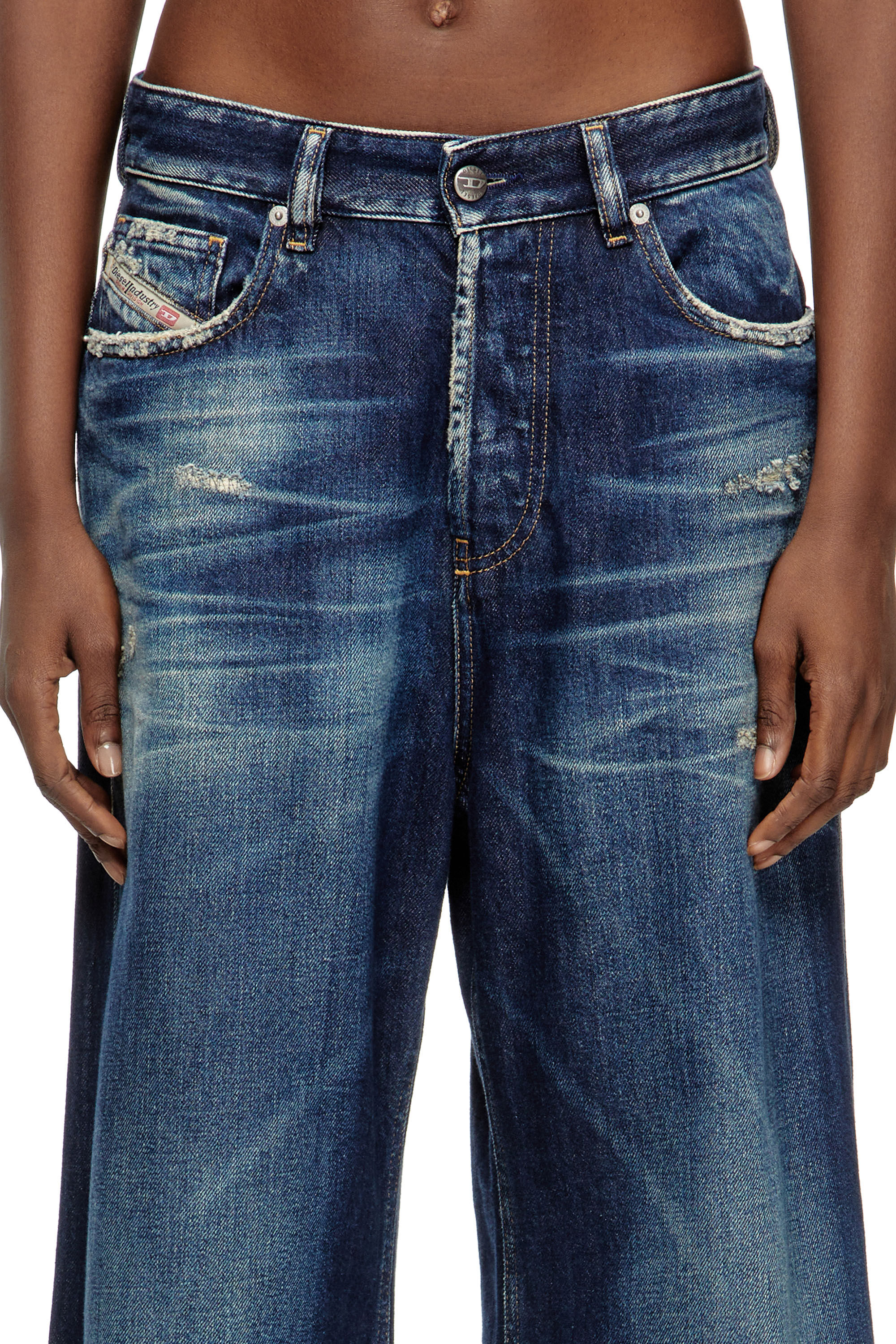 Diesel - Female's Relaxed Jeans 1996 D-Sire 09M06, Dark Blue - 5