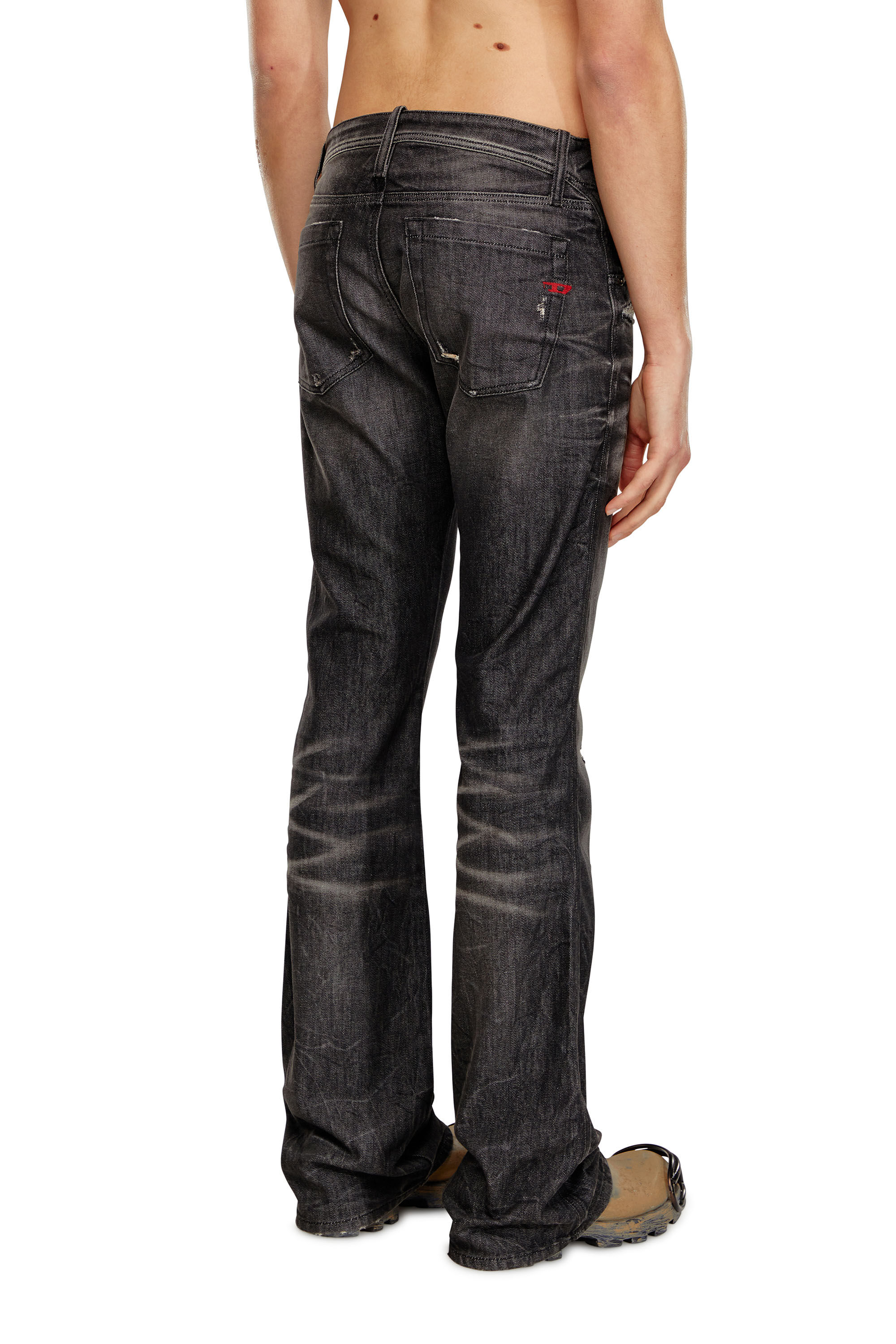 Diesel - Bootcut Jeans D-Backler 09H51 Homme, Noir/Gris foncé - Image 4