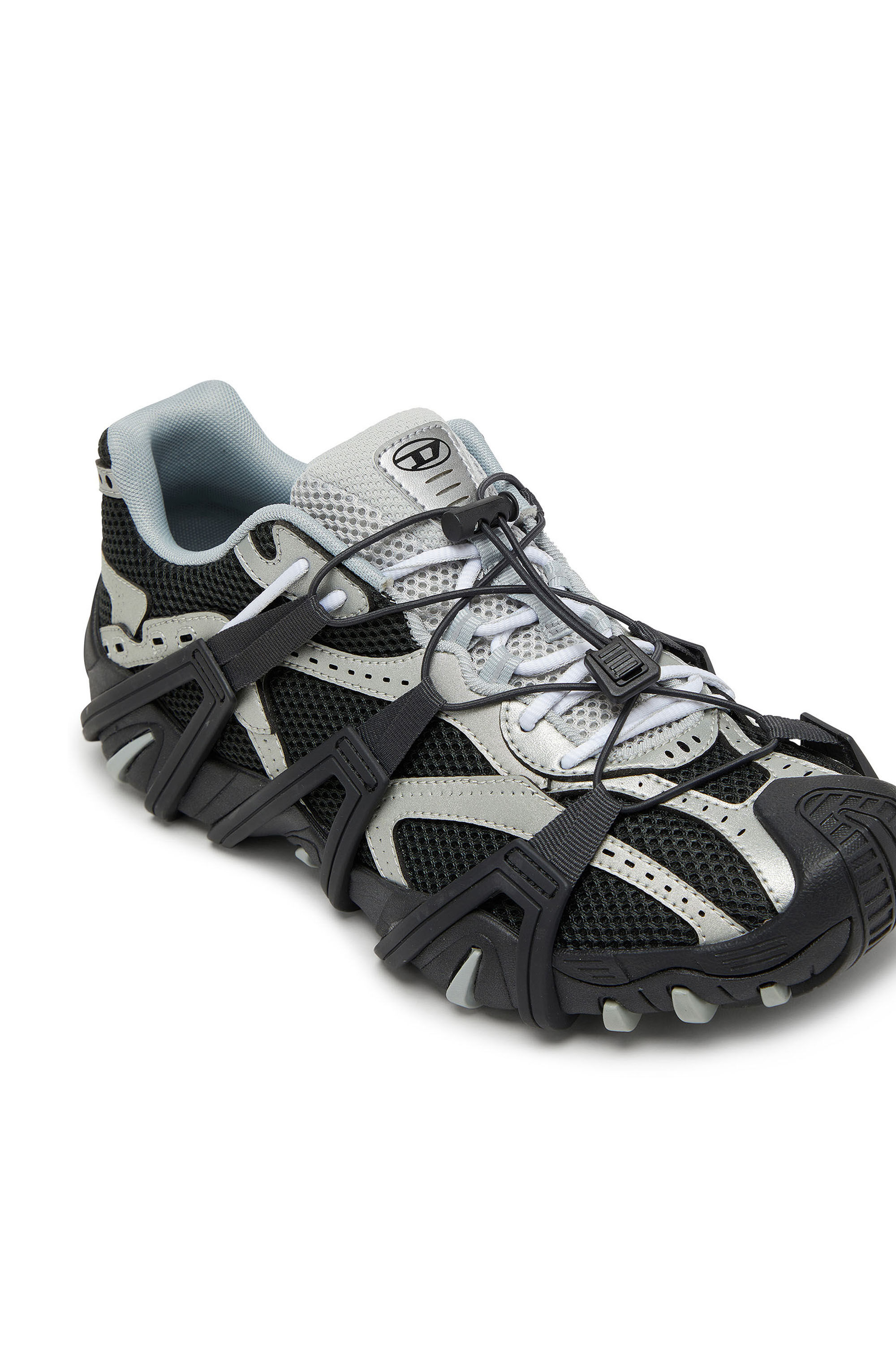 Diesel - S-PROTOTYPE CR LACE X, S-Prototype Cr-Sneakers en mesh et PU avec double laçage Homme in Polychrome - 6