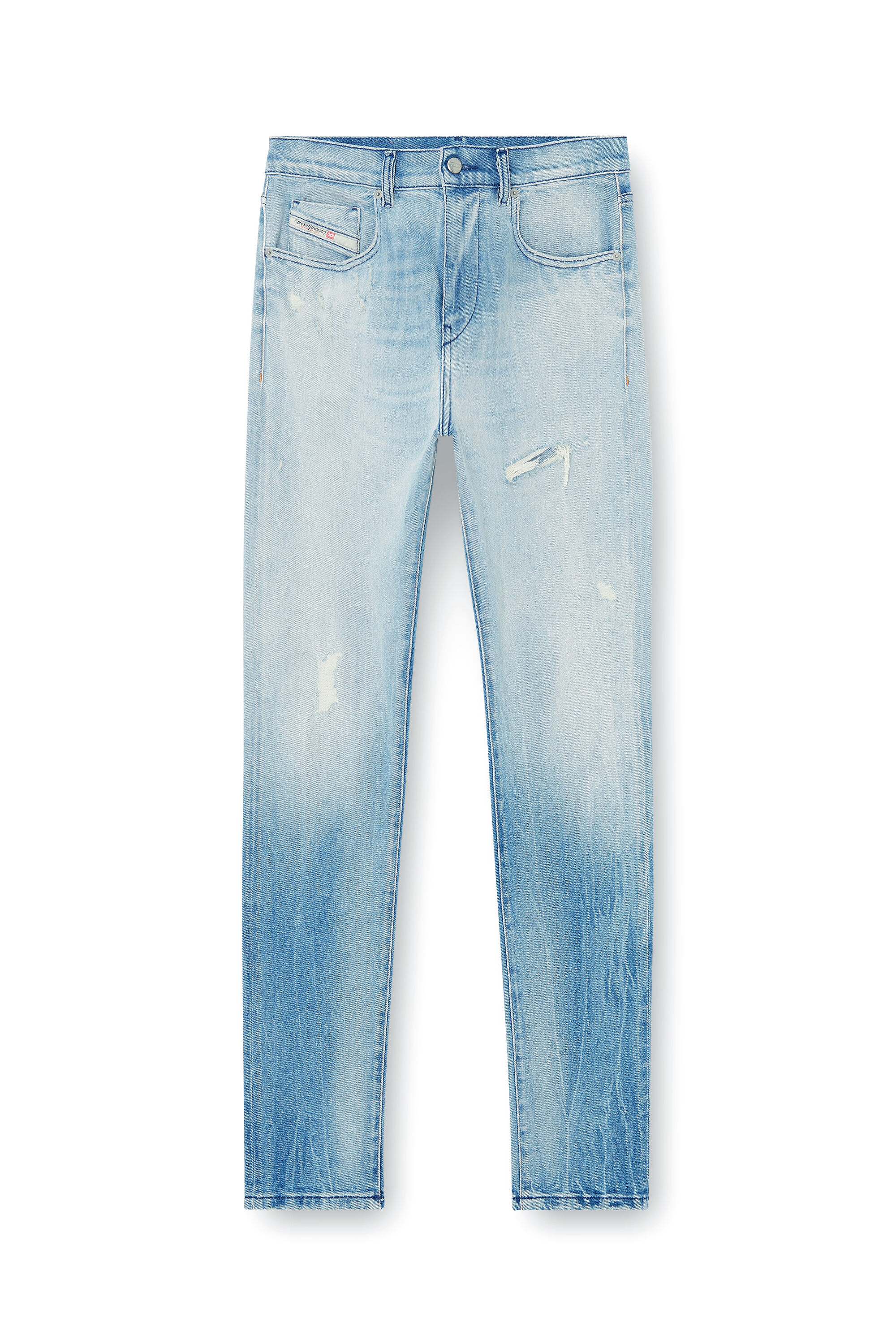 DIESEL デニム Men's Slim Jeans | Regular Waist 2019 D-StruktLight Blue | Diesel US