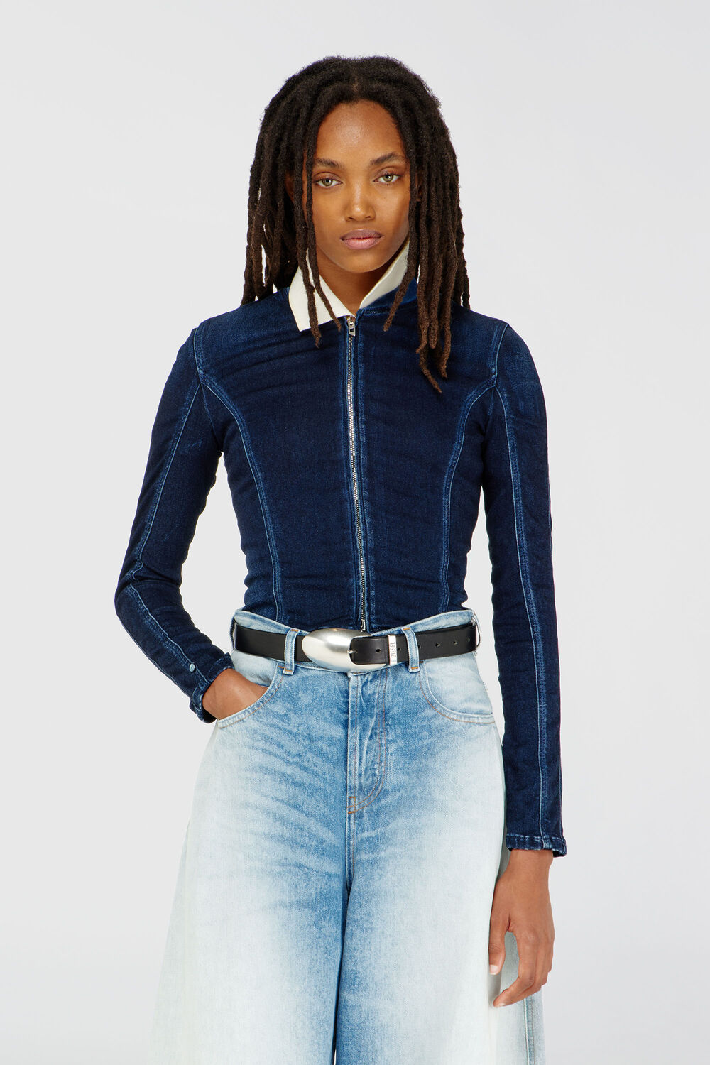 Cropped jacket in Jogg Jeans
