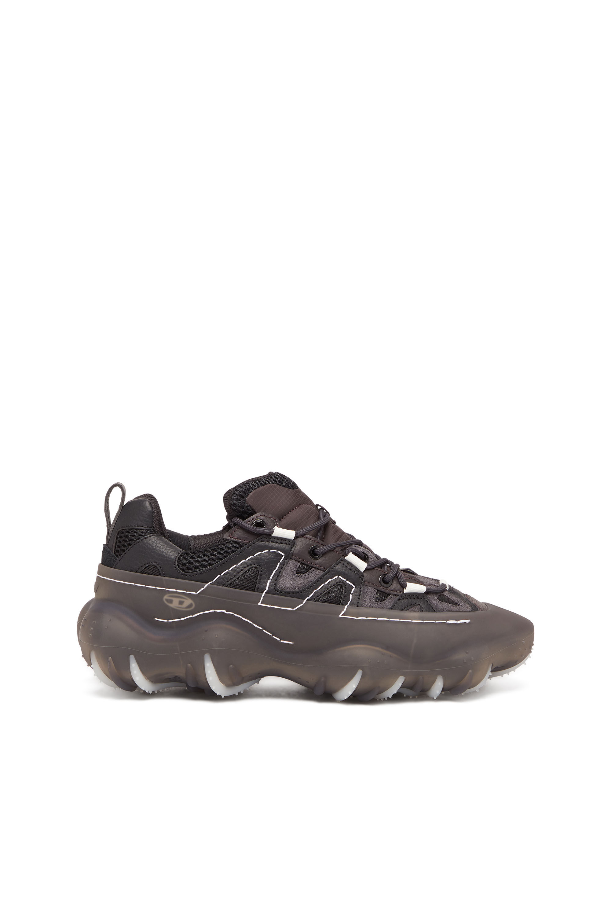Diesel - S-PROTOTYPE P1 W, Female's S-Prototype P1-Low-top sneakers with rubber overlay in Black - 1
