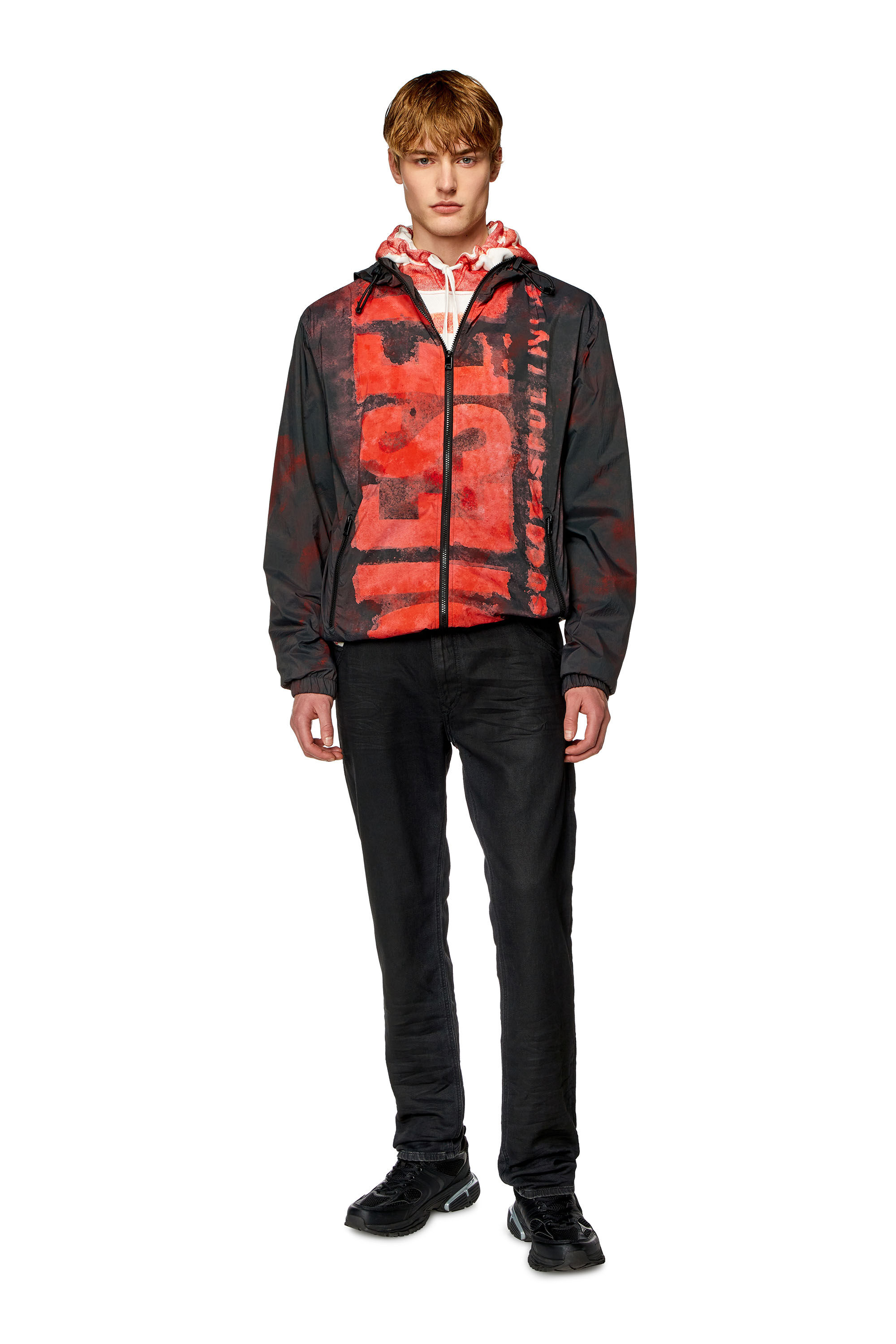 Diesel - Regular 2030 D-Krooley Joggjeans® 068HU Homme, Noir/Gris foncé - Image 1