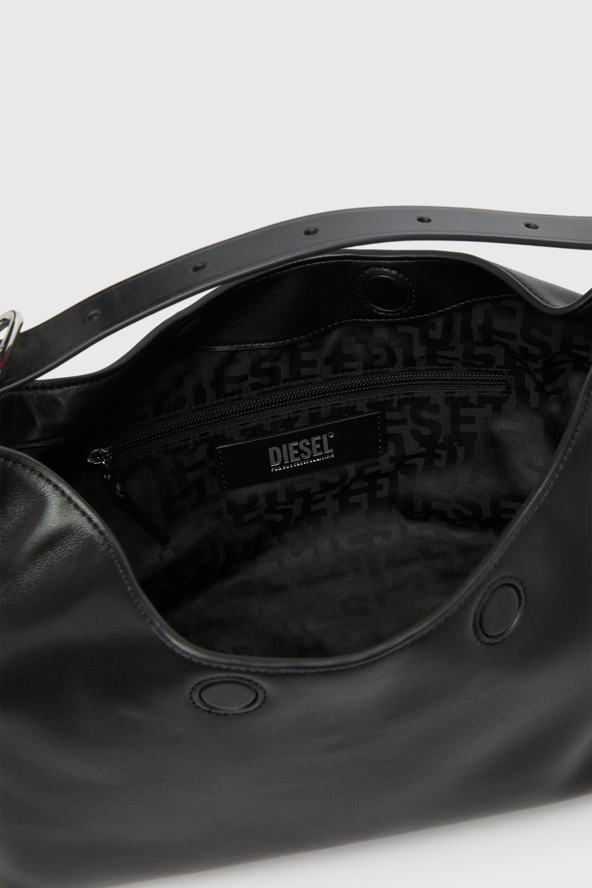 Black Leather Shoulder Bag | Diesel® US {{Country}}