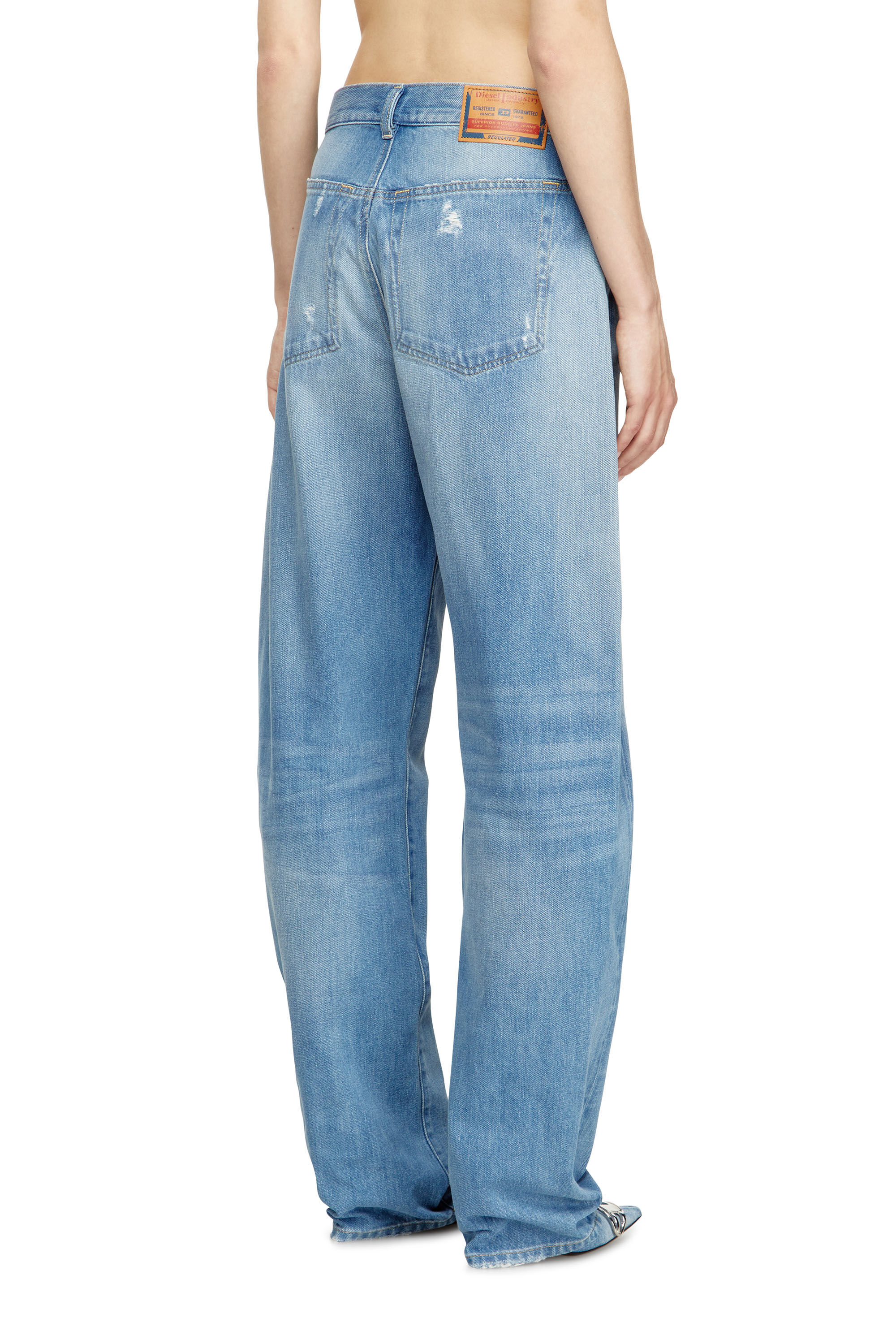 Diesel - Female's Relaxed Jeans 1974 D-Ellz 09M24, Light Blue - 4