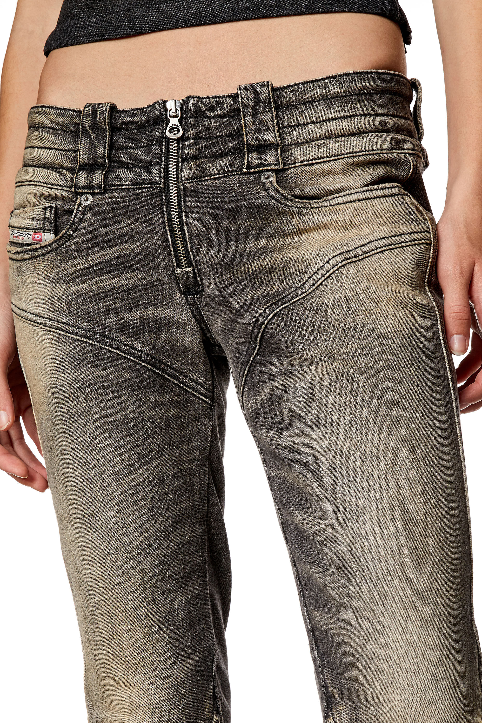 Diesel - Woman's Bootcut Jeans Belthy 0JGAL, Black/Dark grey - 4