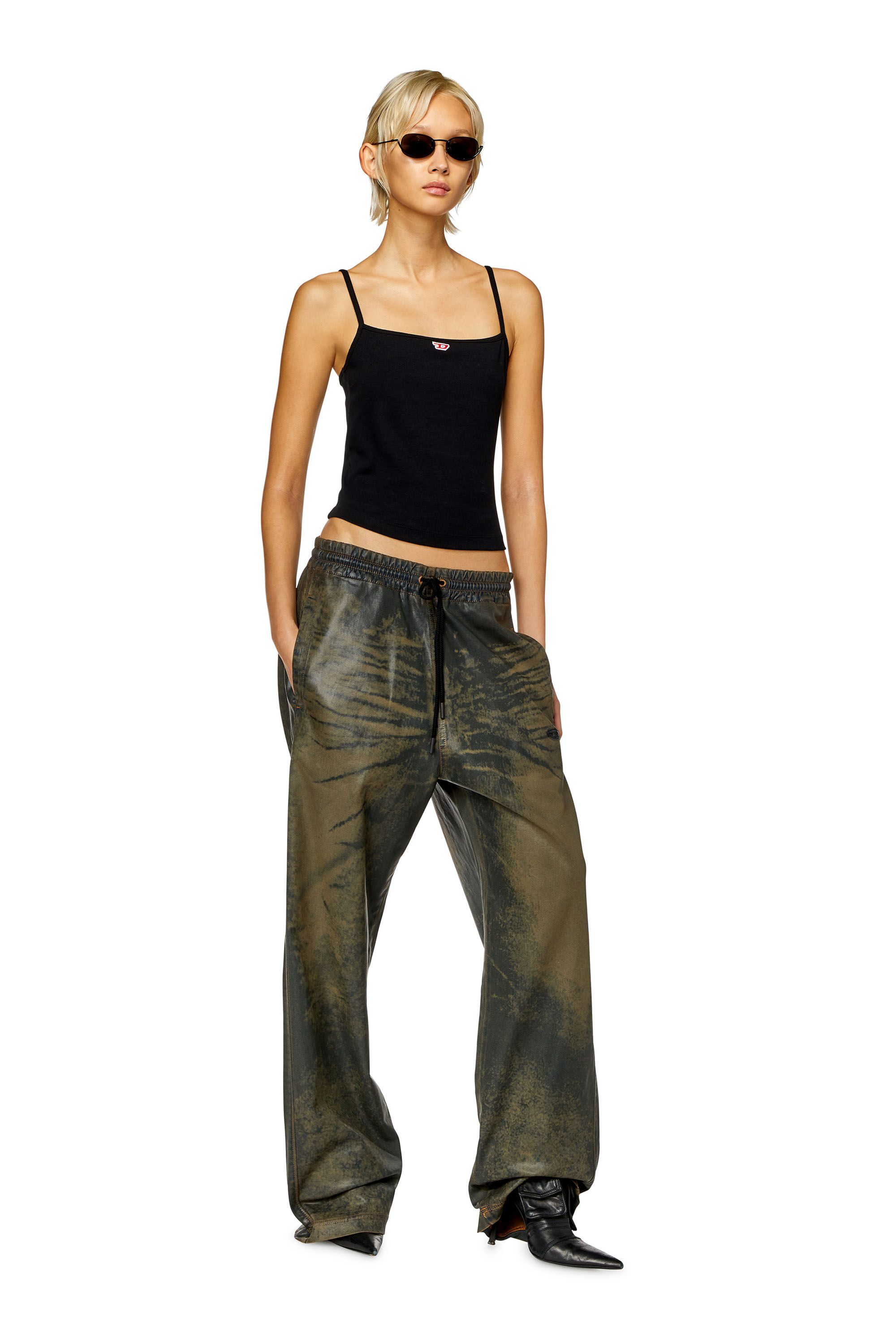 Diesel - Relaxed D-Martyans Track Denim 068NU Unisex, Marr&oacute;n - 6