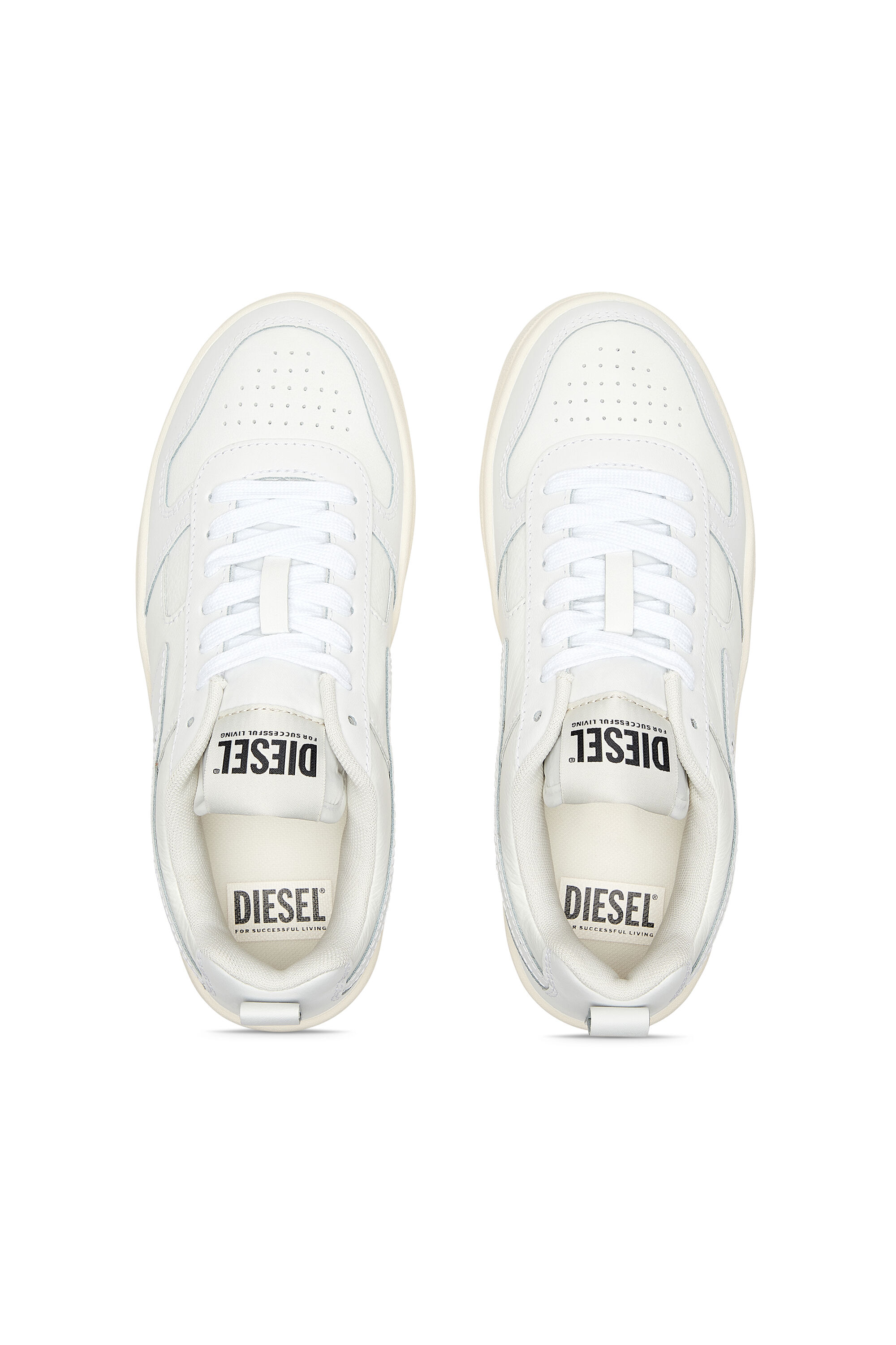 Diesel - S-UKIYO V2 LOW W, Female's S-Ukiyo V2 Low W - Low-top sneakers with D branding in White - 4