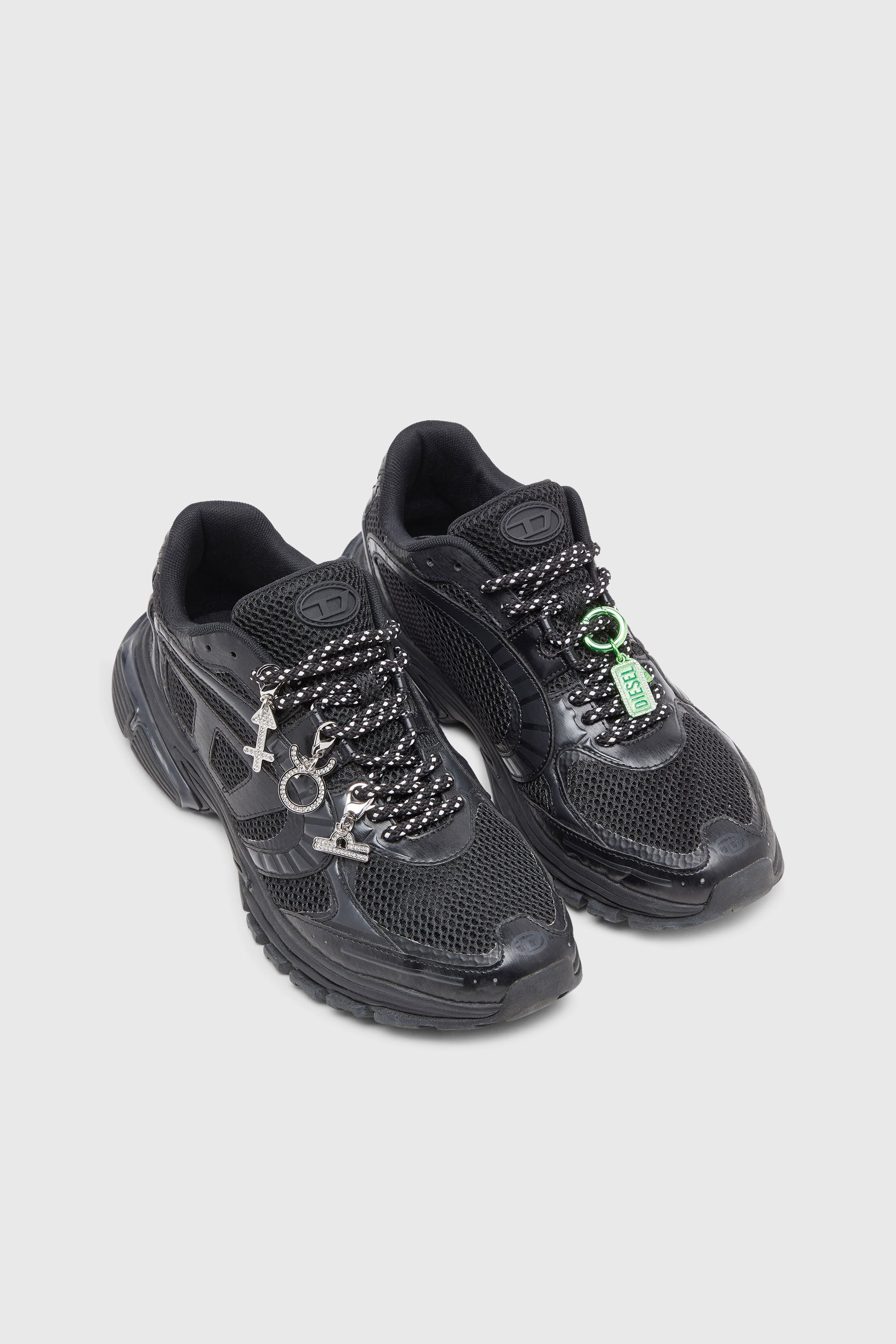 Diesel - S-PRO-V-DENSE LOW, S-Pro-V-Dense-Deportivas de malla con logotipo Oval D Hombre in Negro - 7
