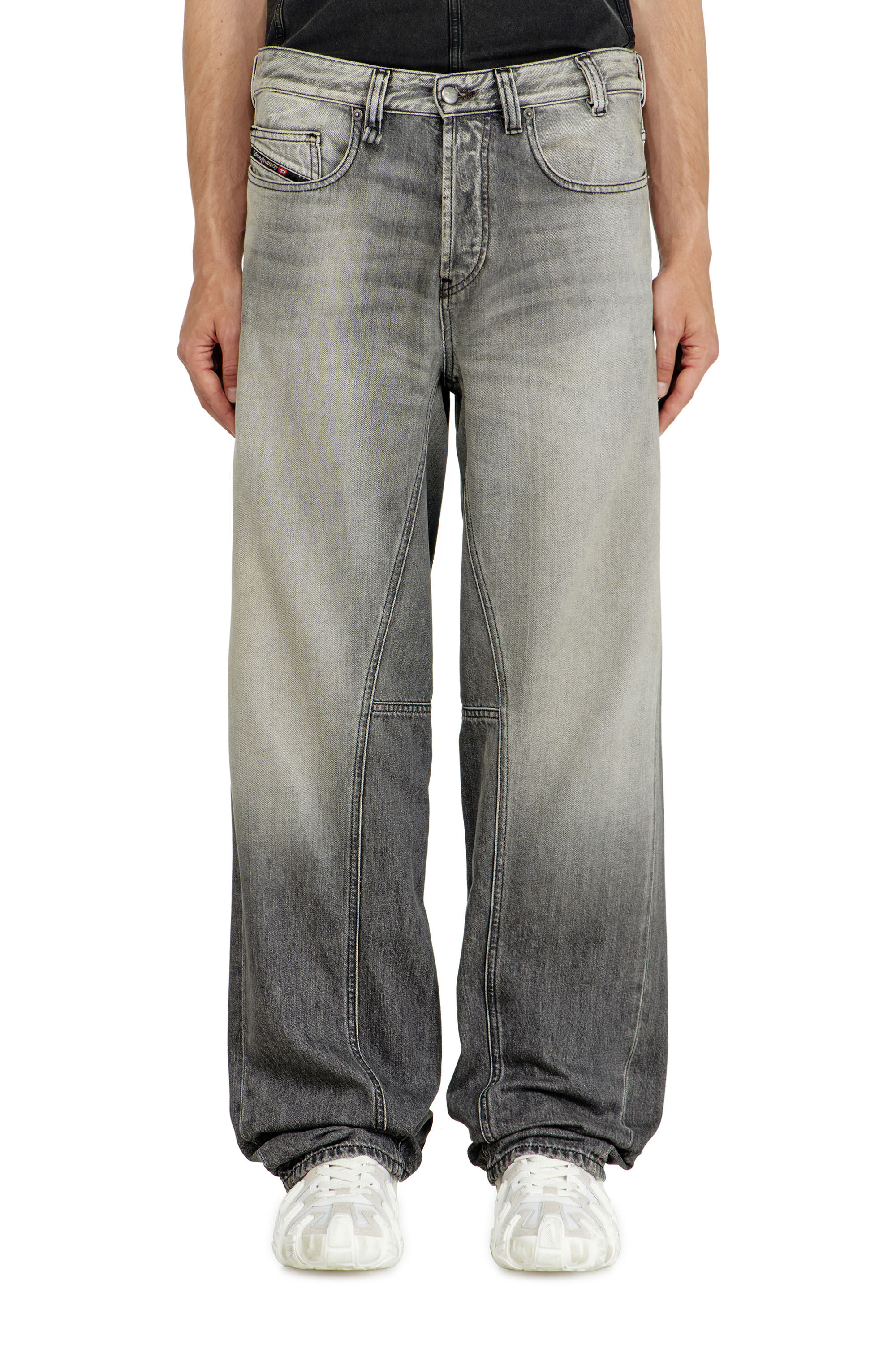 Men's Relaxed Jeans | Low Waist 2001 D-MacroGrey | Diesel US