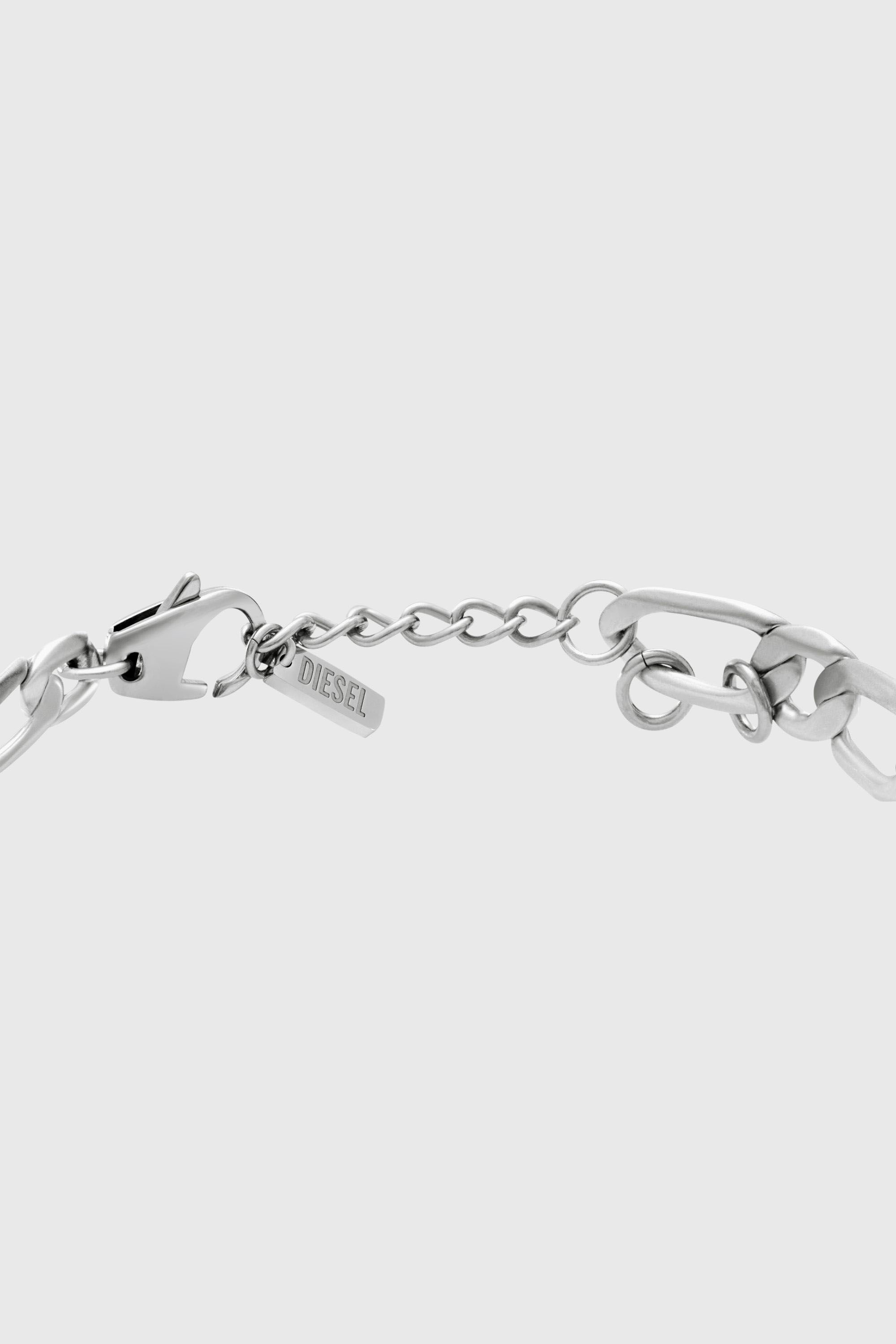Women's Stainless Steel and Brass Chain Bracelet | Silver | Diesel