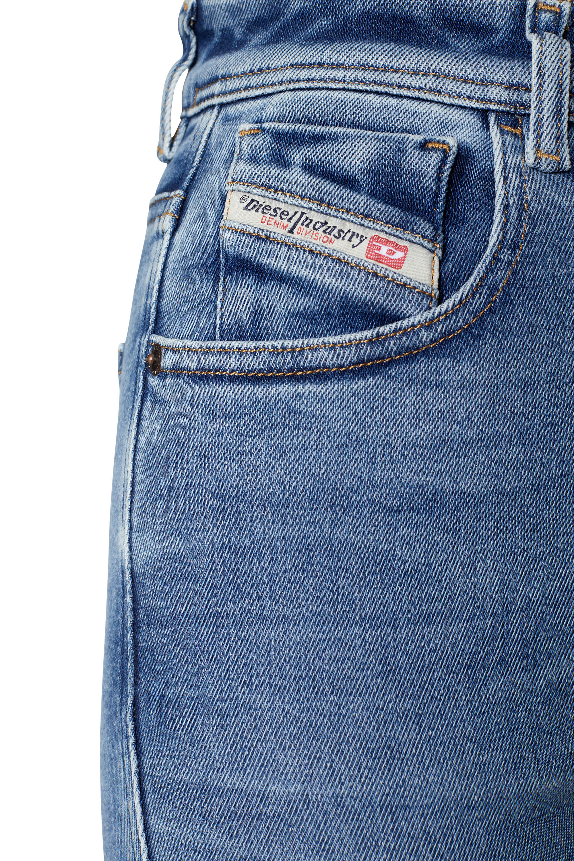 Diesel - Skinny Jeans 1984 Slandy-High 09D62 Femme, Bleu moyen - Image 3