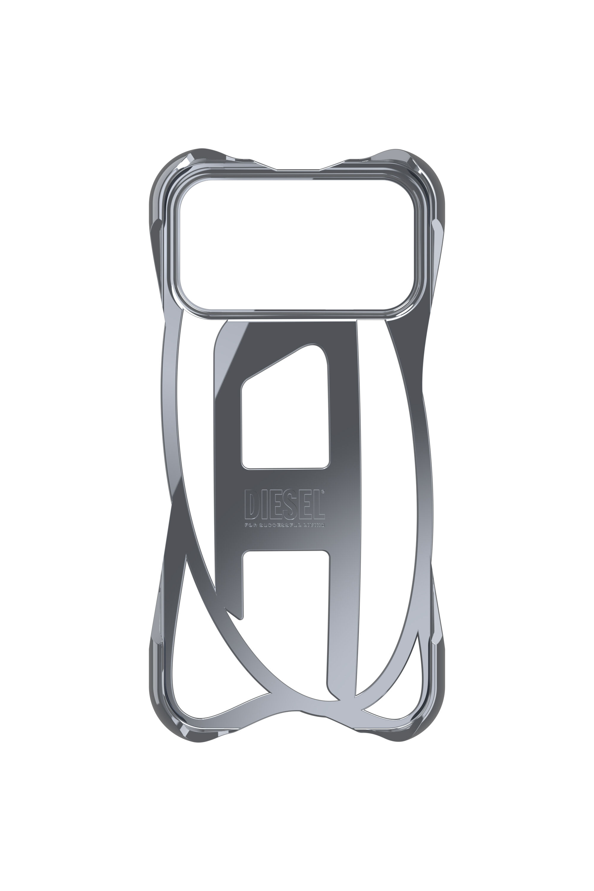 Women's Caged D glossy case for iPhone 17 Pro Max | Grey | Diesel