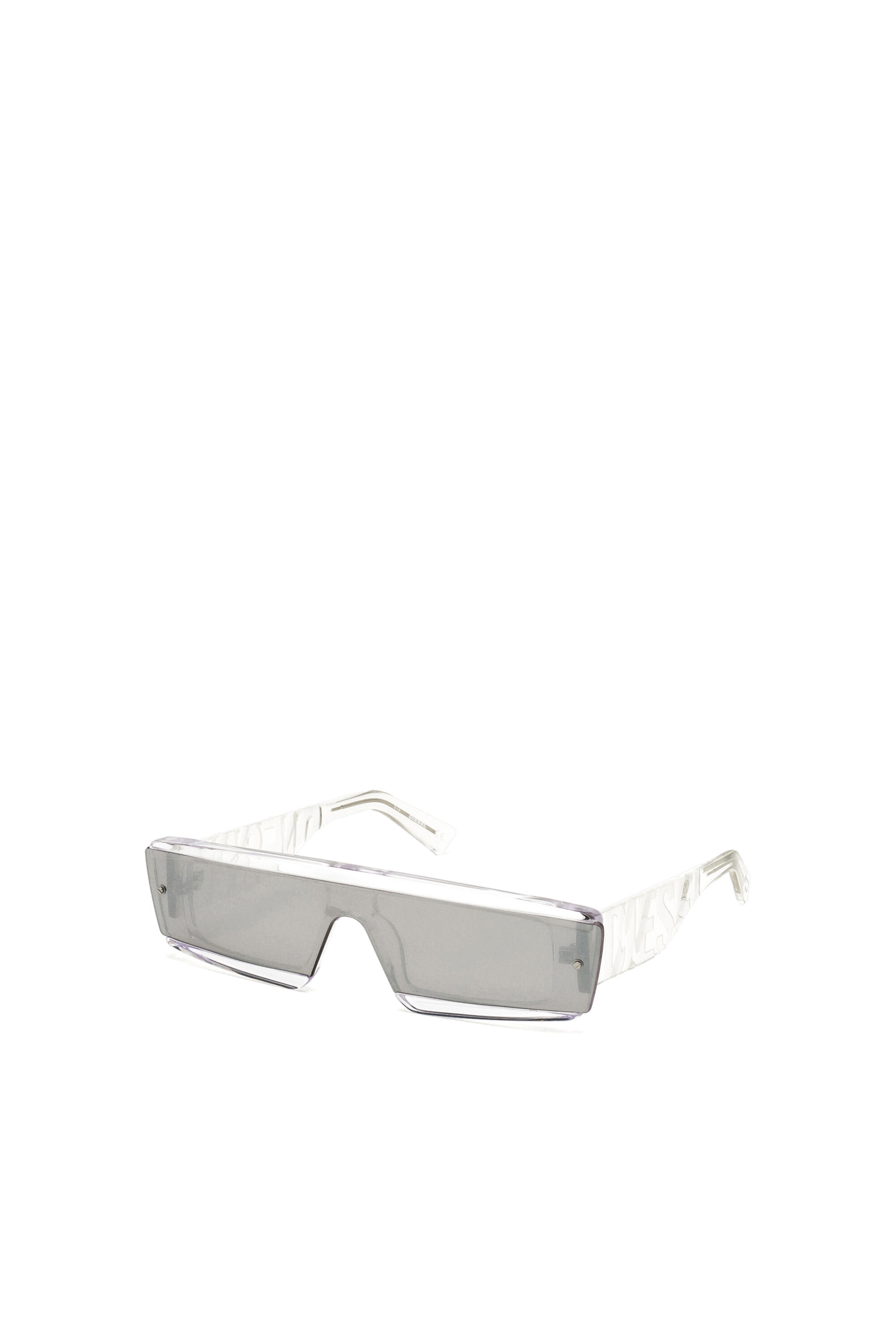 DL0318 Man: Acetate wraparound frame with mirror lenses | Diesel