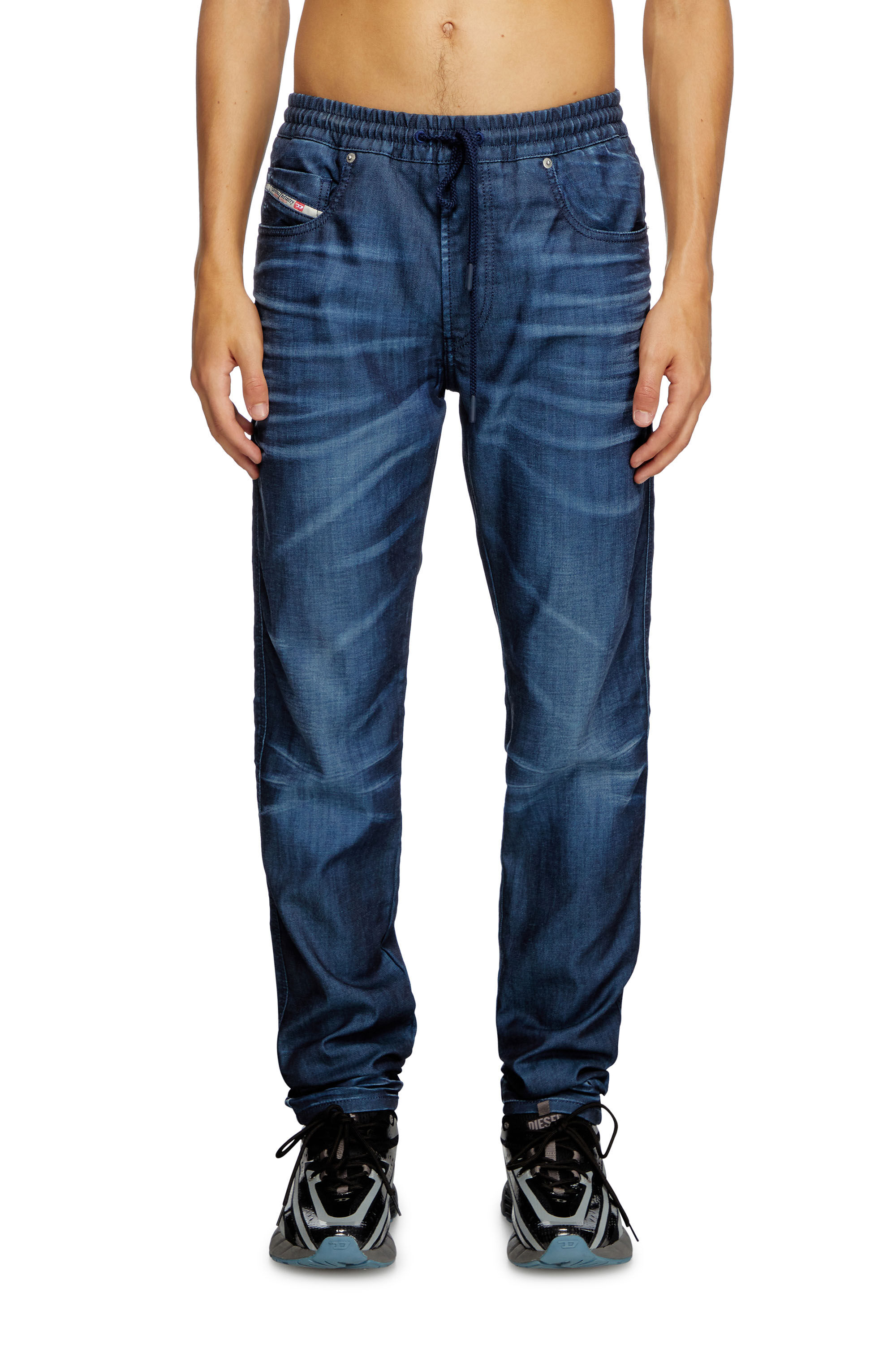 Diesel - Slim 2060 D-Strukt Joggjeans® 068PY Homme, Bleu Foncé - Image 3