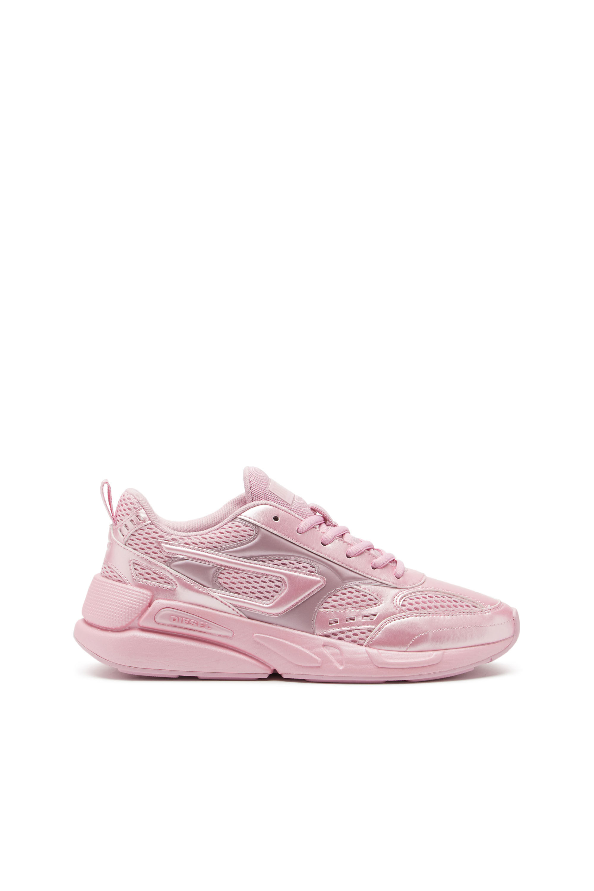 Diesel - S-SERENDIPITY SPORT W, Female's S-Serendipity Sport W - Mesh sneakers with pearlescent overlays in Pink - 1