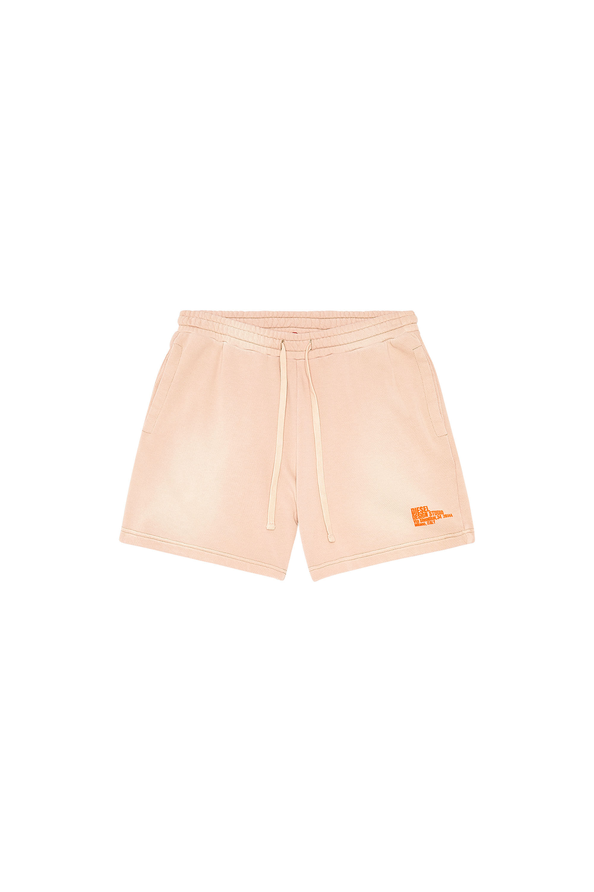 Diesel - P-STELT-N1, Short de survêtement effet délavé par le soleil Homme in Rose - 1