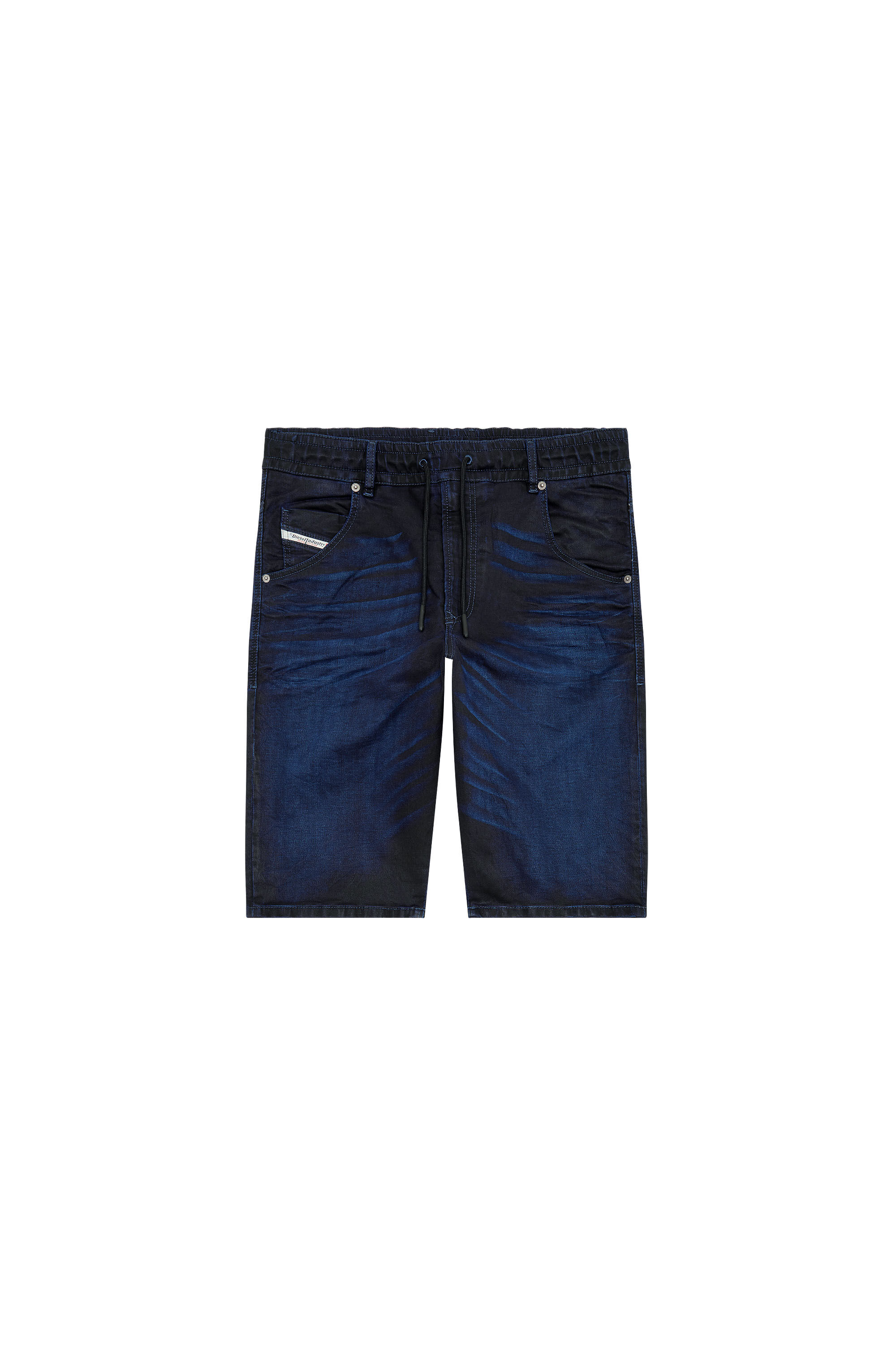 Diesel - D-KROOSHORT-Z JOGGJEANS, Male's Shorts in JoggJeans in Dark Blue - 2