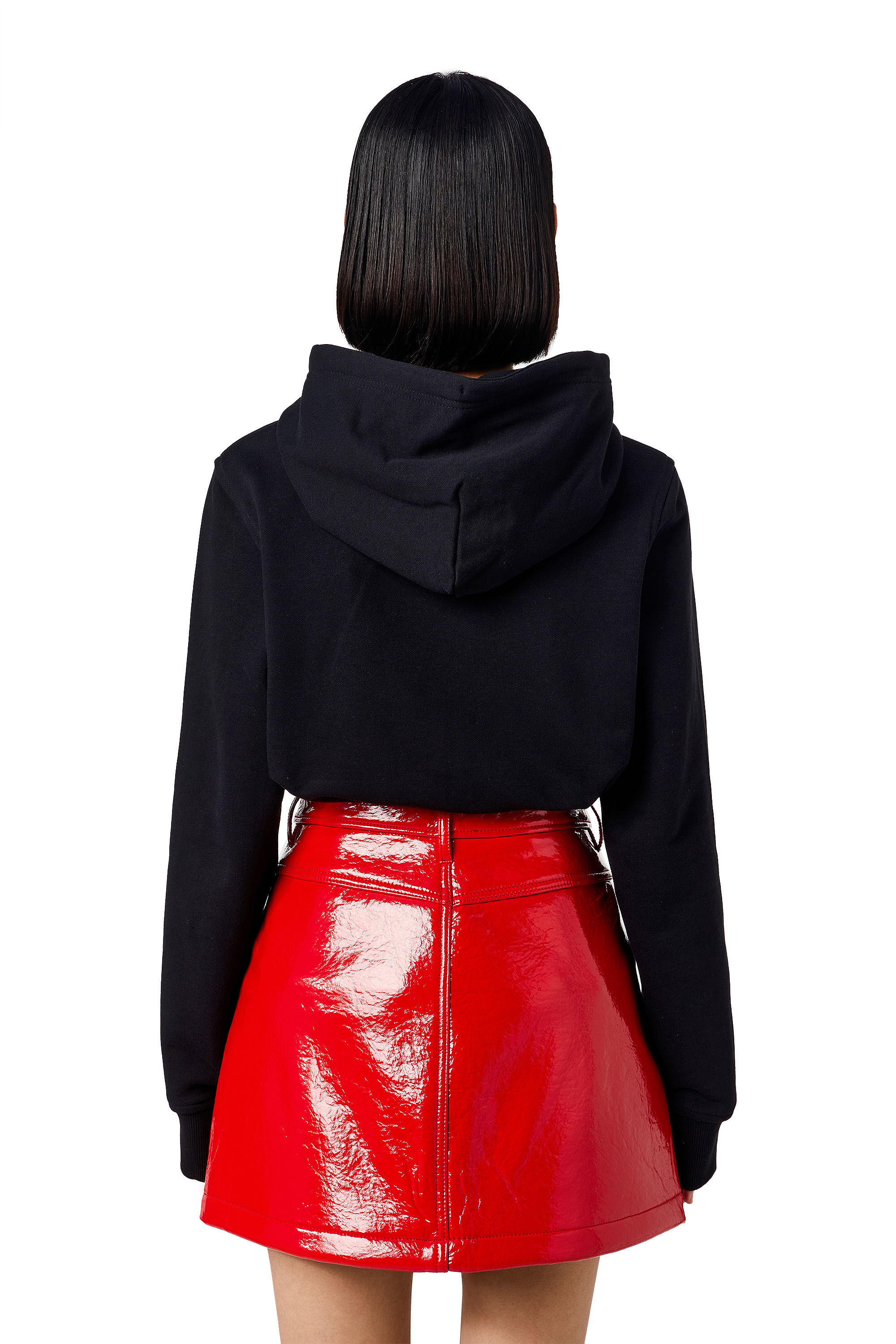 Diesel - S-GINN-HOOD-D, Woman's Hoodie with D logo in Black - 4