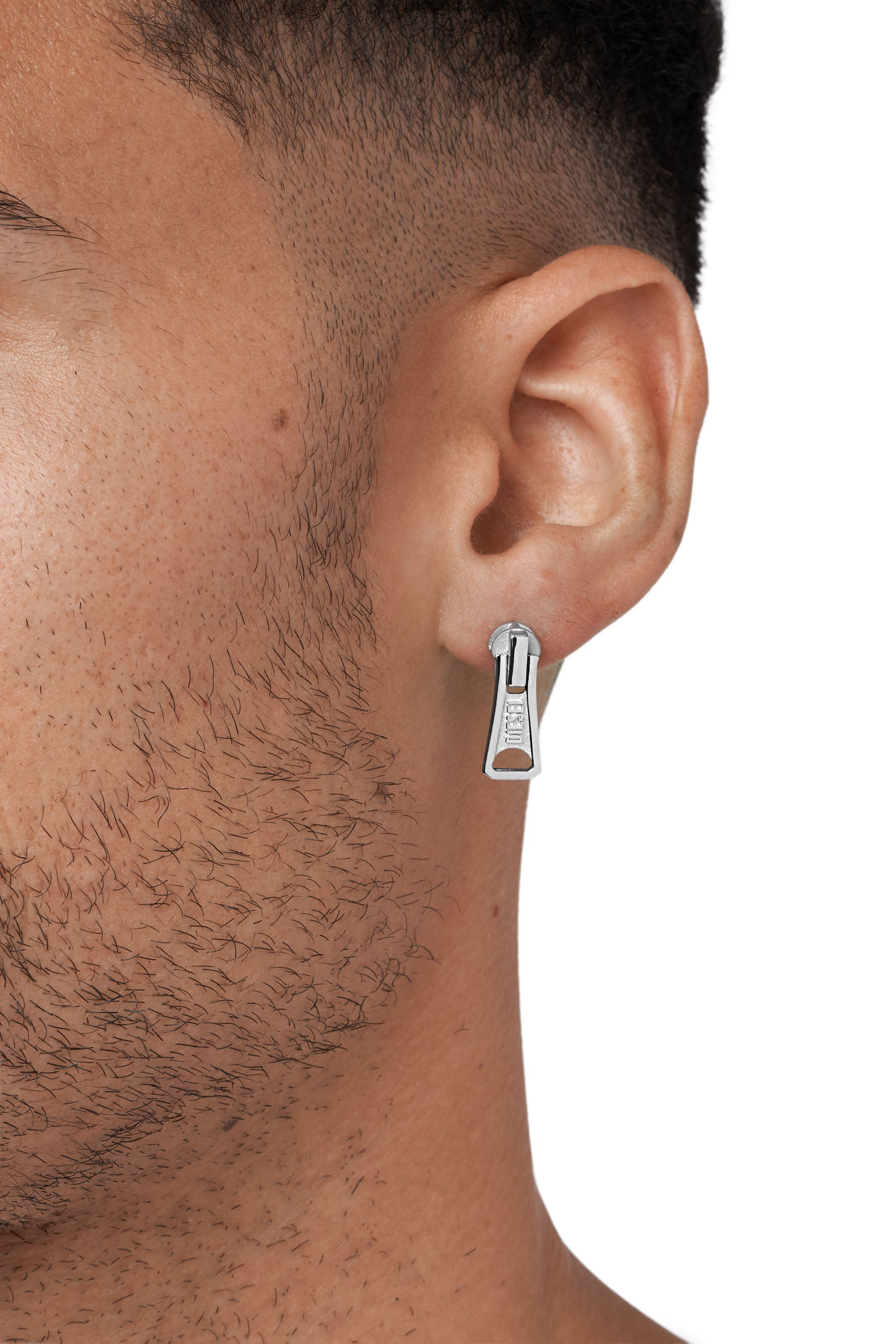 Women's Stainless Steel Stud Earrings Set | Silver | Diesel