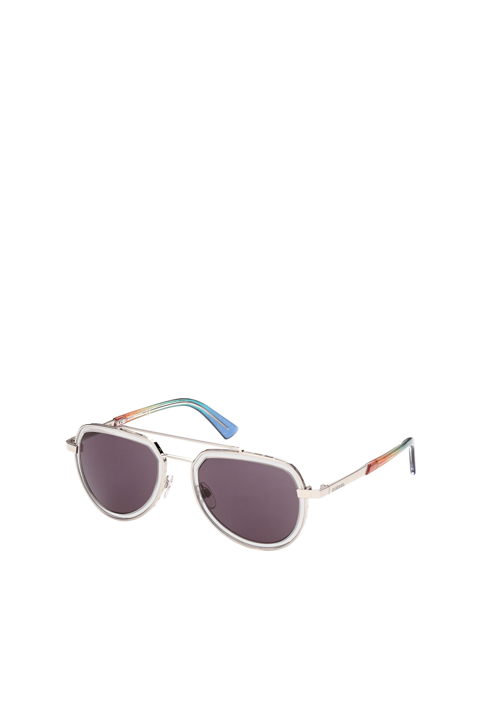 Diesel - DL0266, Unisex's Pilot glasses with "Pride" theme in Multicolor - 2