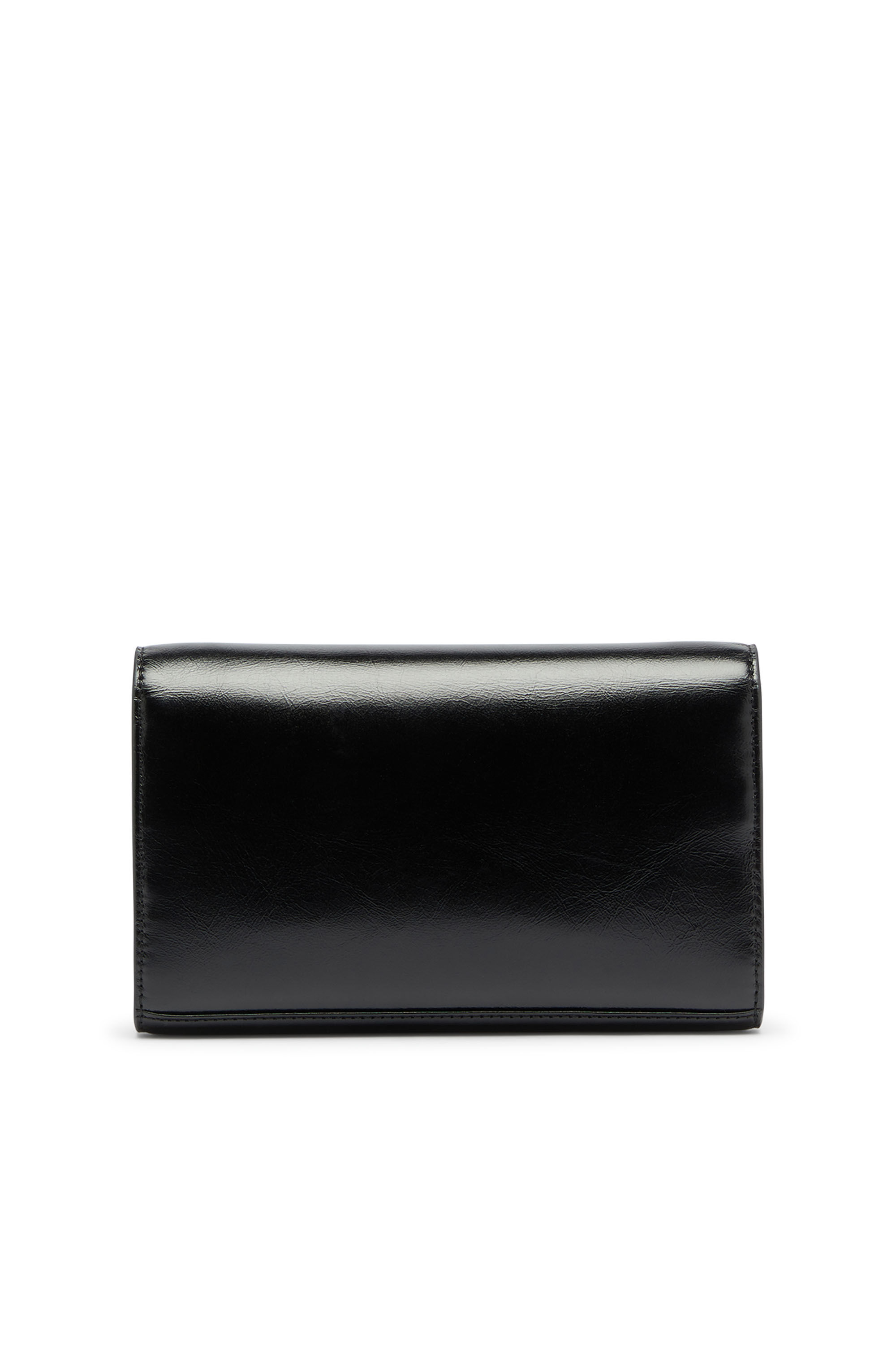 Diesel - D-ENVELOP WALLET ON CHAIN, Portefeuille en cuir brillant effet froiss&eacute; Femme in ToBeDefined - 2