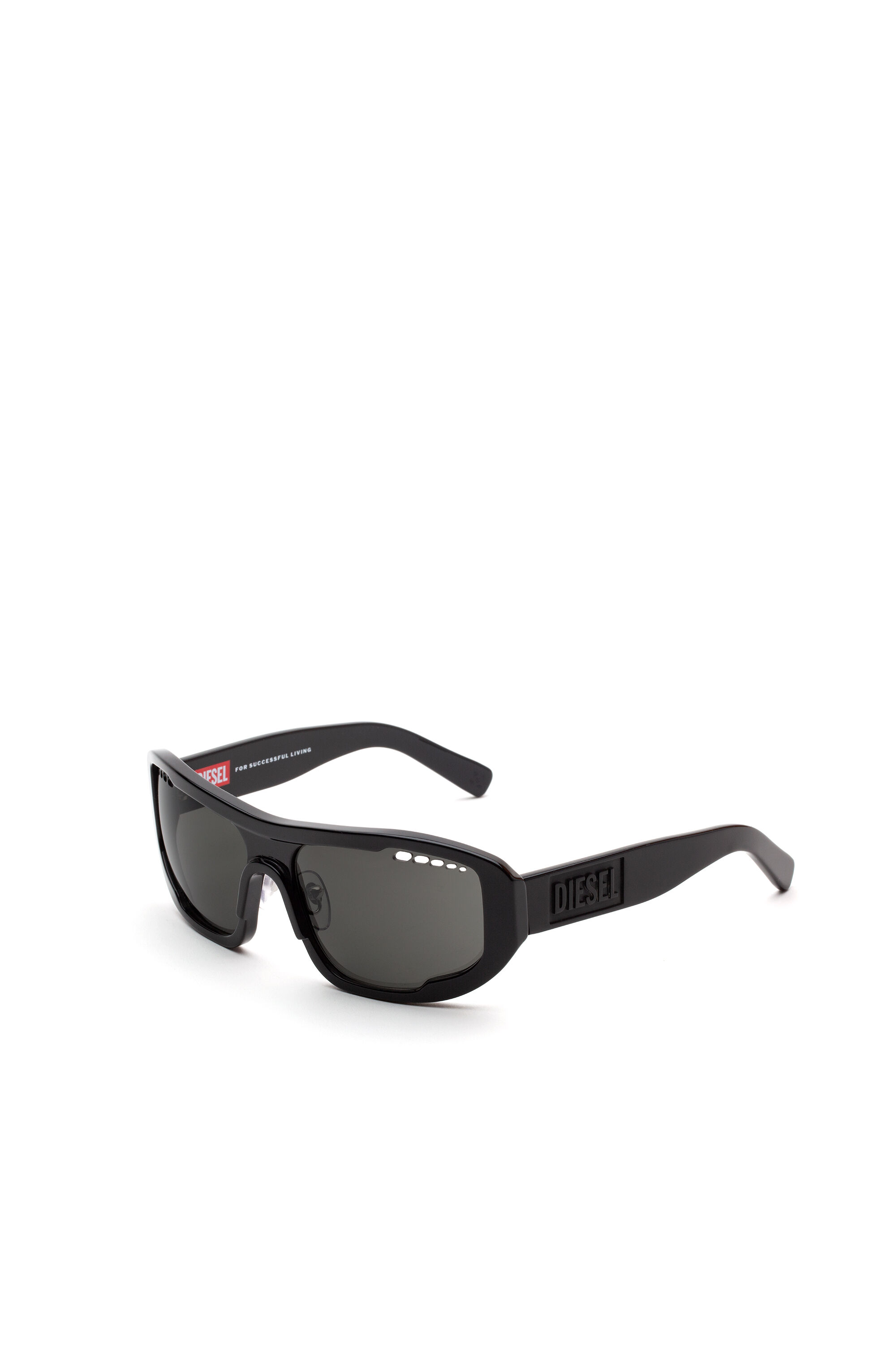 Diesel - DM0368, Lunettes de soleil à la forme enveloppante Mixte in Noir - 2