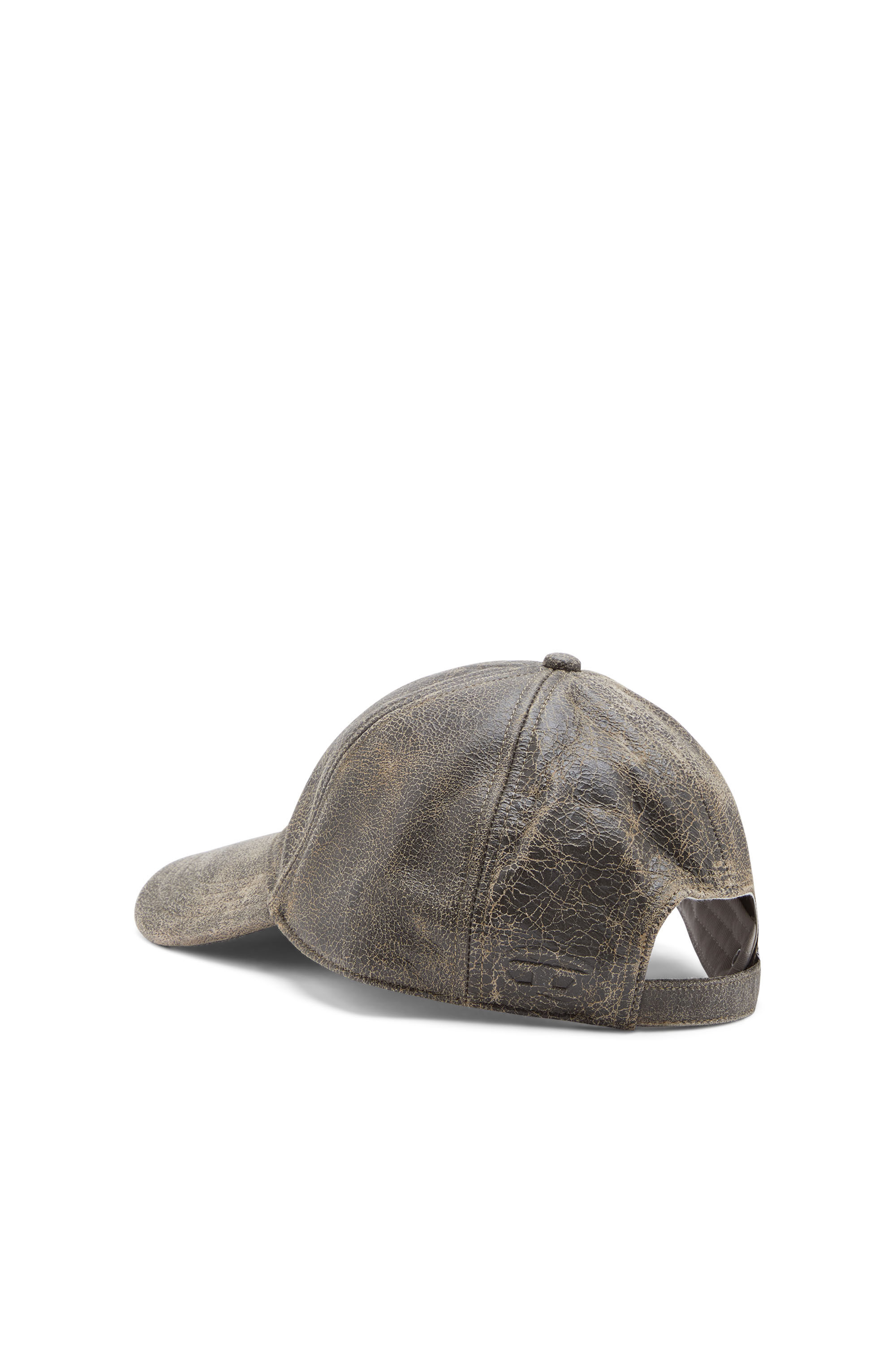 C-BARINS Man: Baseball cap in cracked leather | Diesel