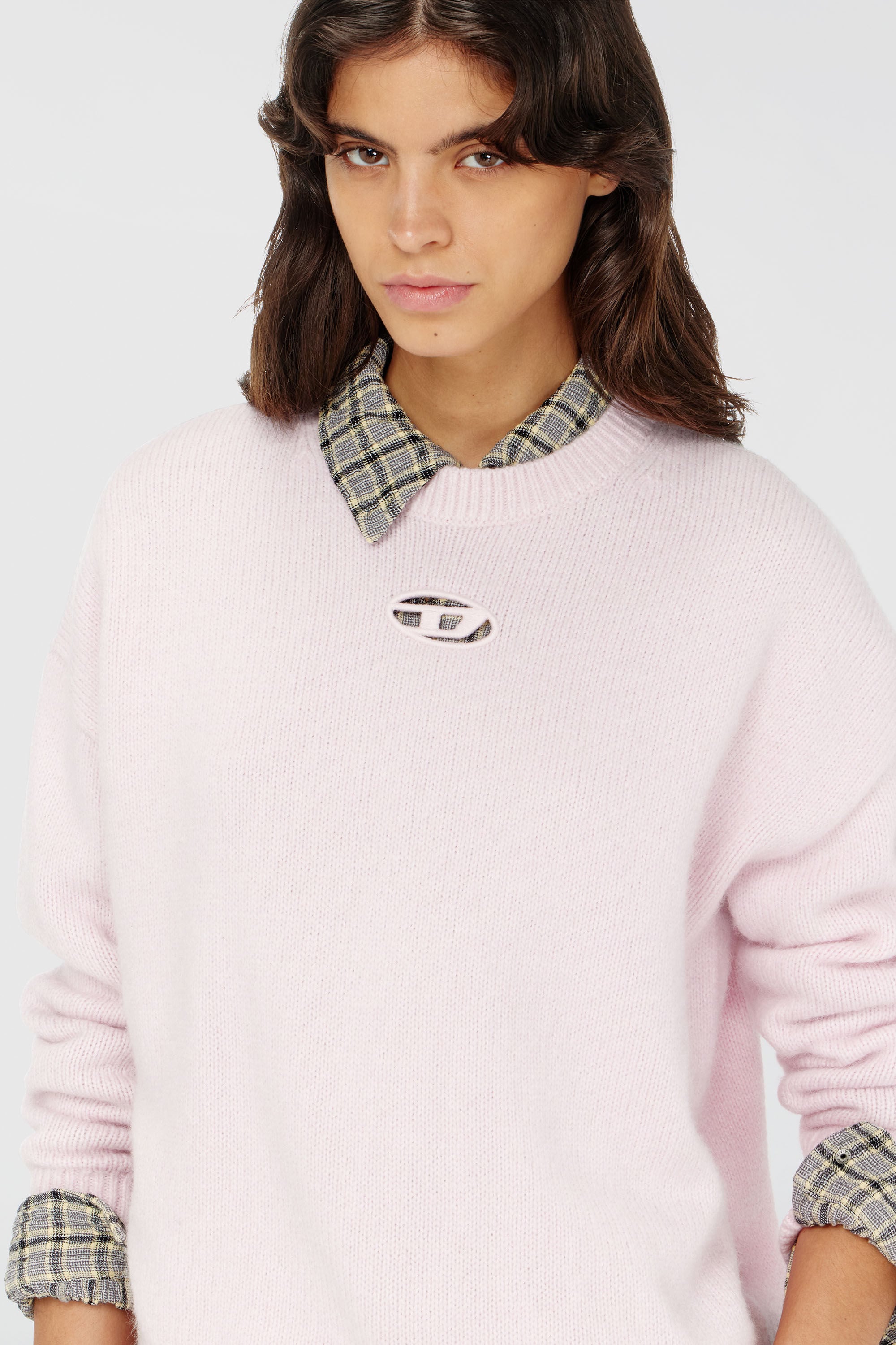 Diesel - M-AREETA, Female's Jumper in wool and alpaca blend in Pink - 5