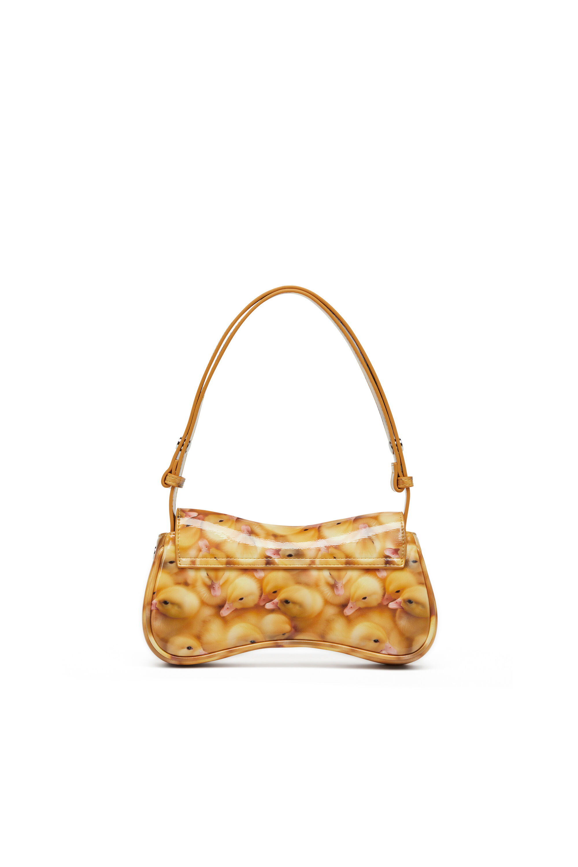 Diesel - PLAY CLUTCH, Female's Play-Glossy clutch with print in Yellow - 3