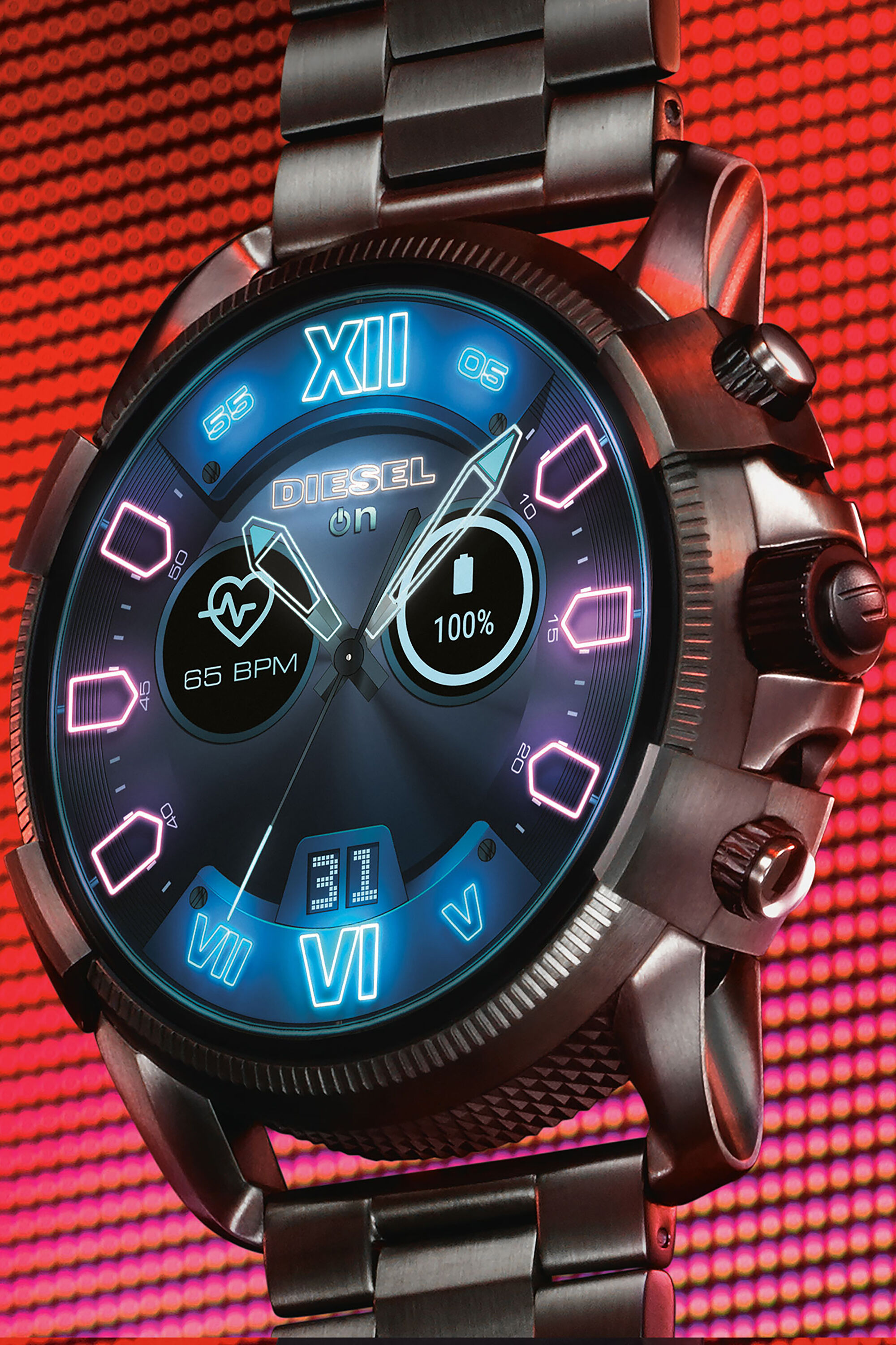 Diesel - DT2011, Full Guard 2.5 smartwatch acier inoxidable Homme in Gris - 4