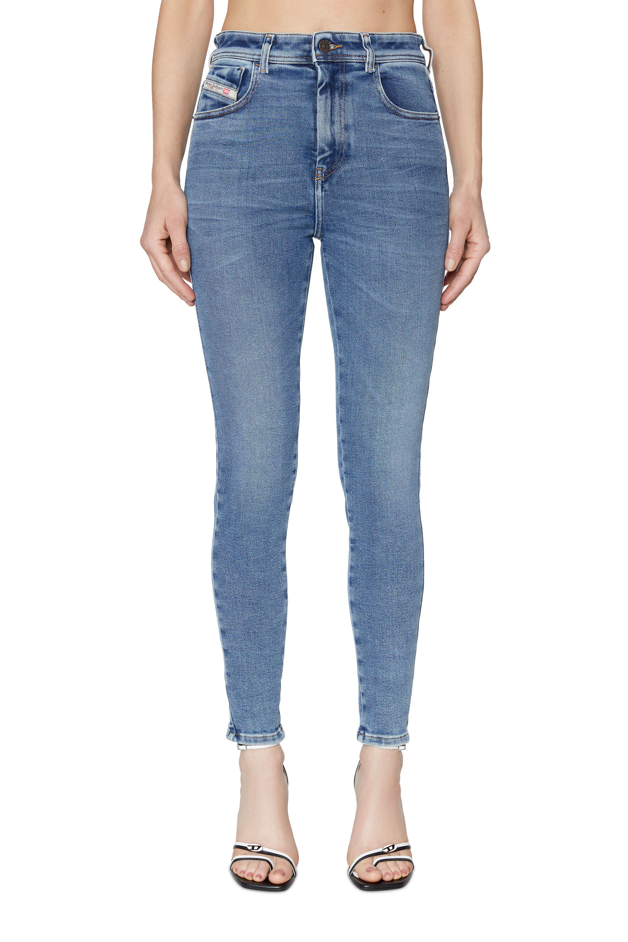 Diesel - Skinny Jeans 1984 Slandy-High 09D62 Femme, Bleu moyen - Image 2