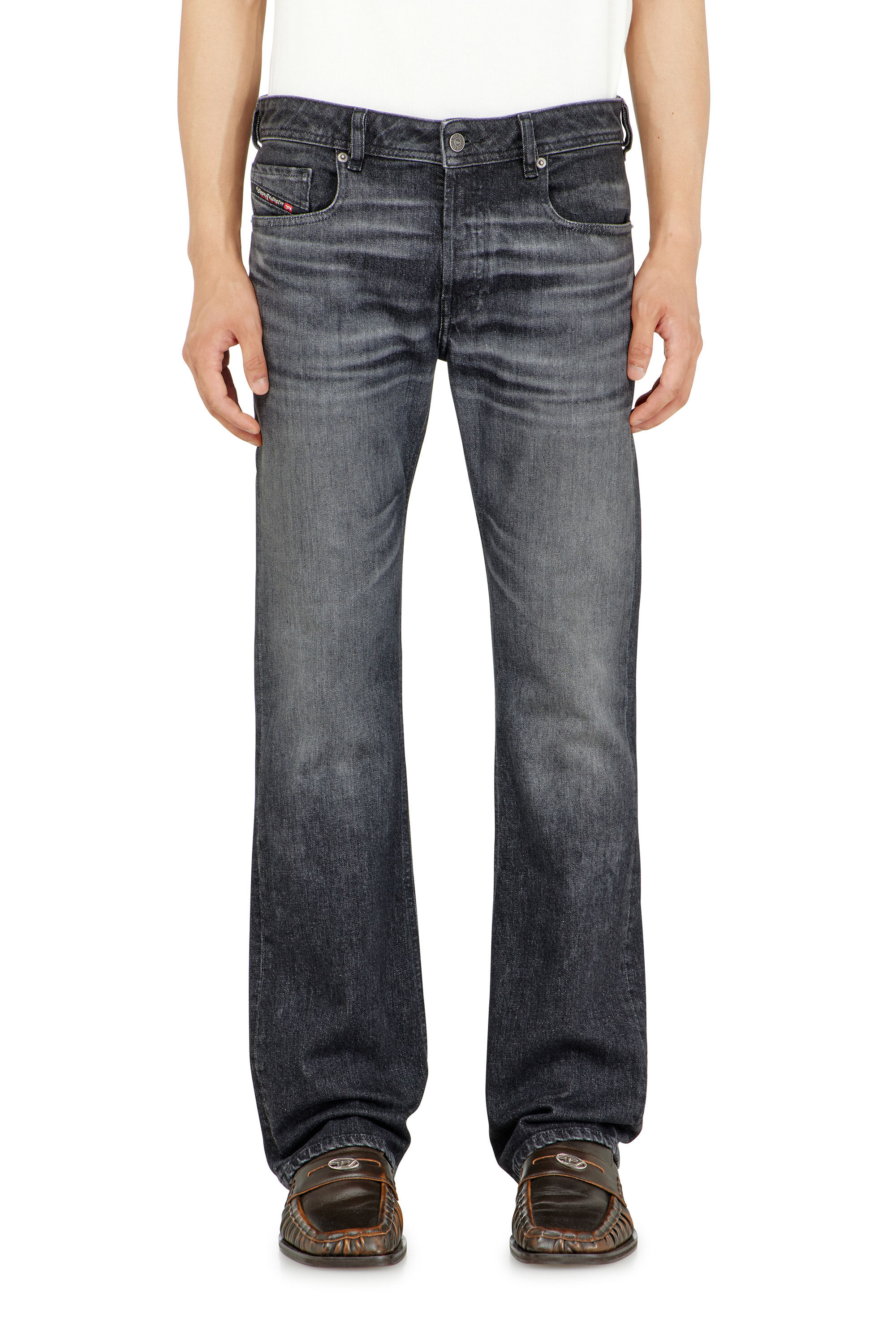 Men's Bootcut Jeans | Low Waist 2007 ZatinyBlack/Dark grey | Diesel US