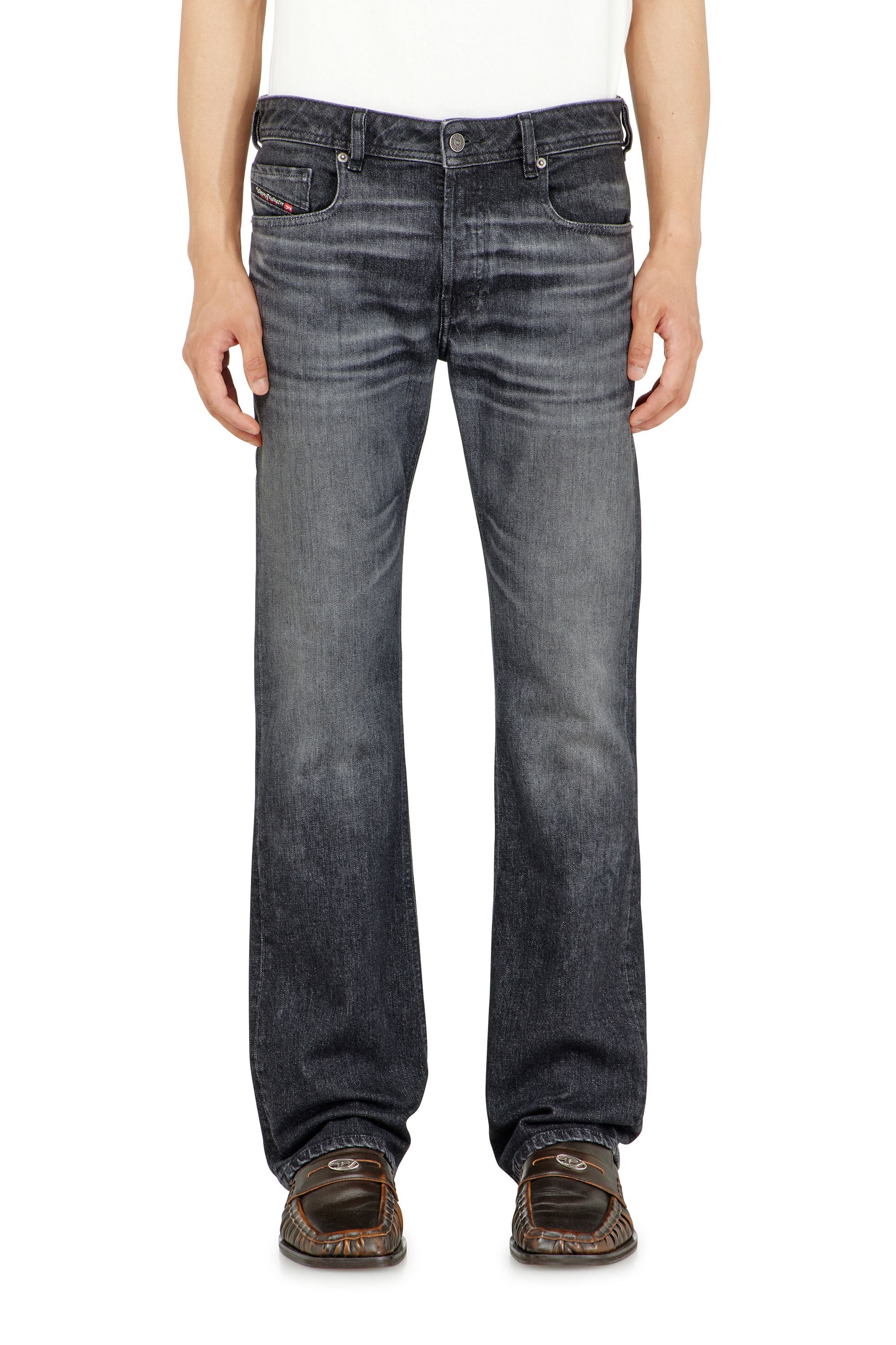 Diesel - Bootcut Jeans 2007 Zatiny 09N48 Homme, Noir/Gris fonc&eacute; - Image 4