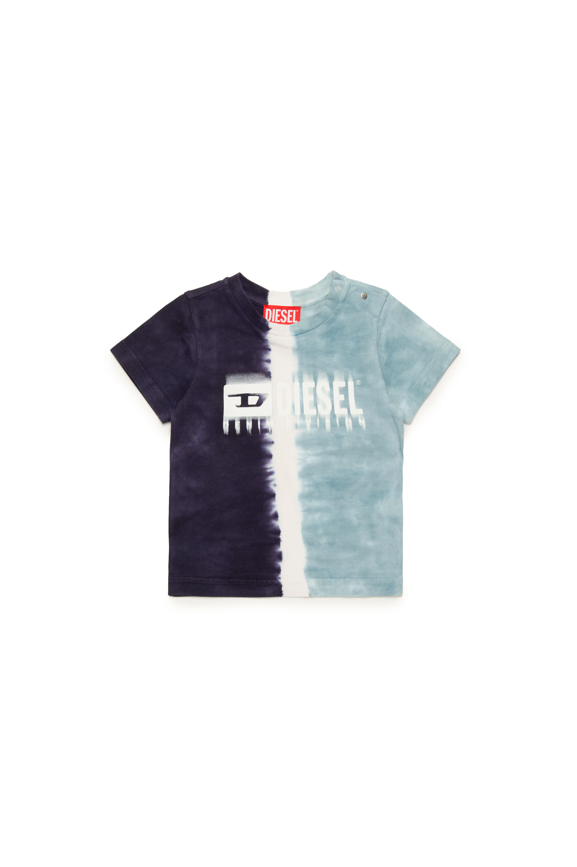 Dip-dye T-shirt with dégradé logo | Blue | 3-36 MONTHS Boys