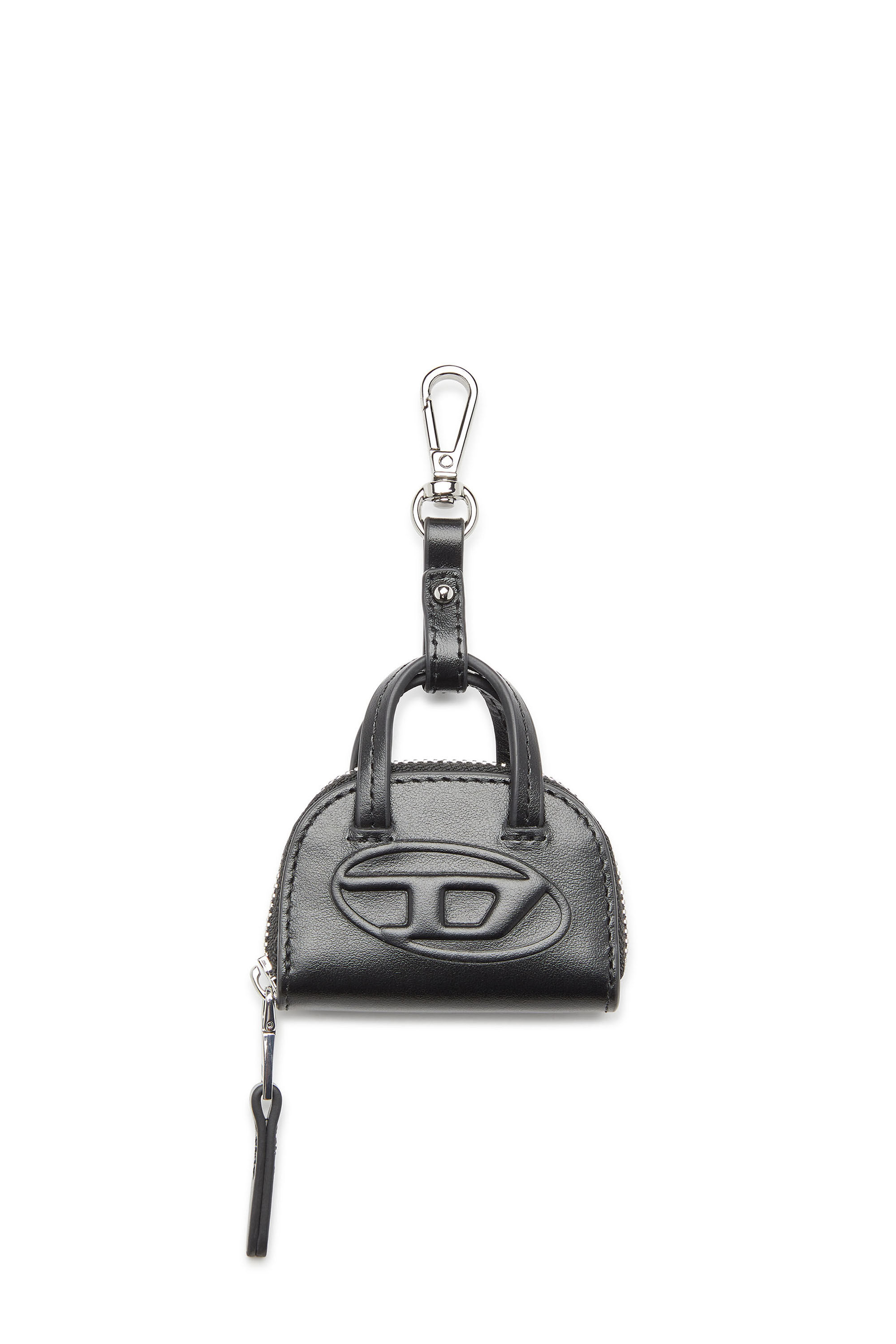 Women's Leather bag charm | Black | Diesel